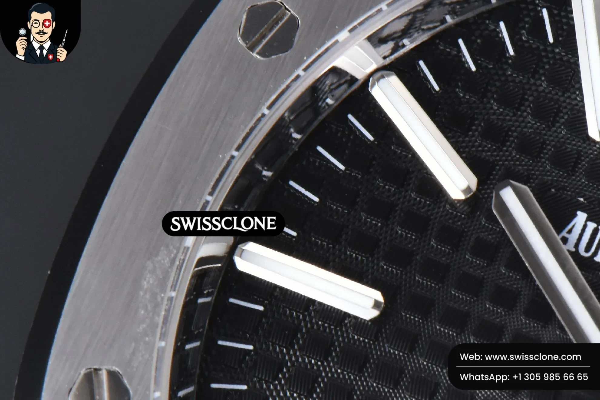 Audemars Piguet Royal Oak 15400 41mm IPF Black Textured Dial 1:1 Super Clone - Lateral Case Thickness Profile