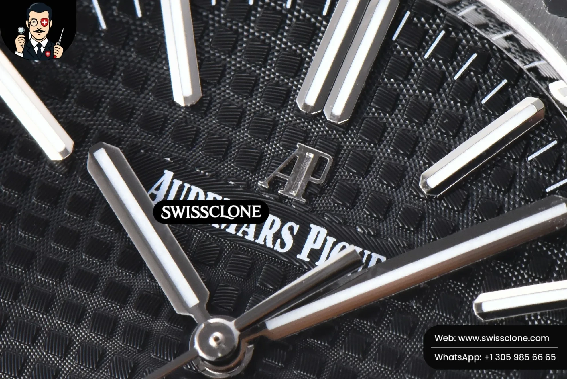 Audemars Piguet Royal Oak 15400 41mm IPF Black Textured Dial 1:1 Super Clone - Caseback & Cloned Calibre Movement