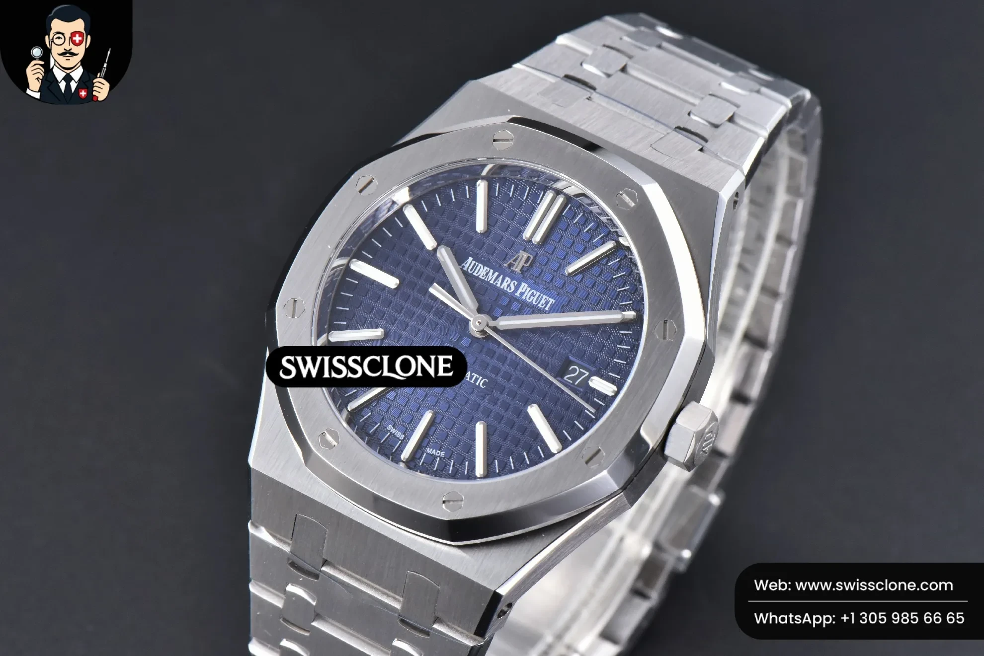Audemars Piguet Royal Oak 15400 41mm IPF Blue Textured Dial 1:1 Super Clone - Clasp & Bracelet Finishing
