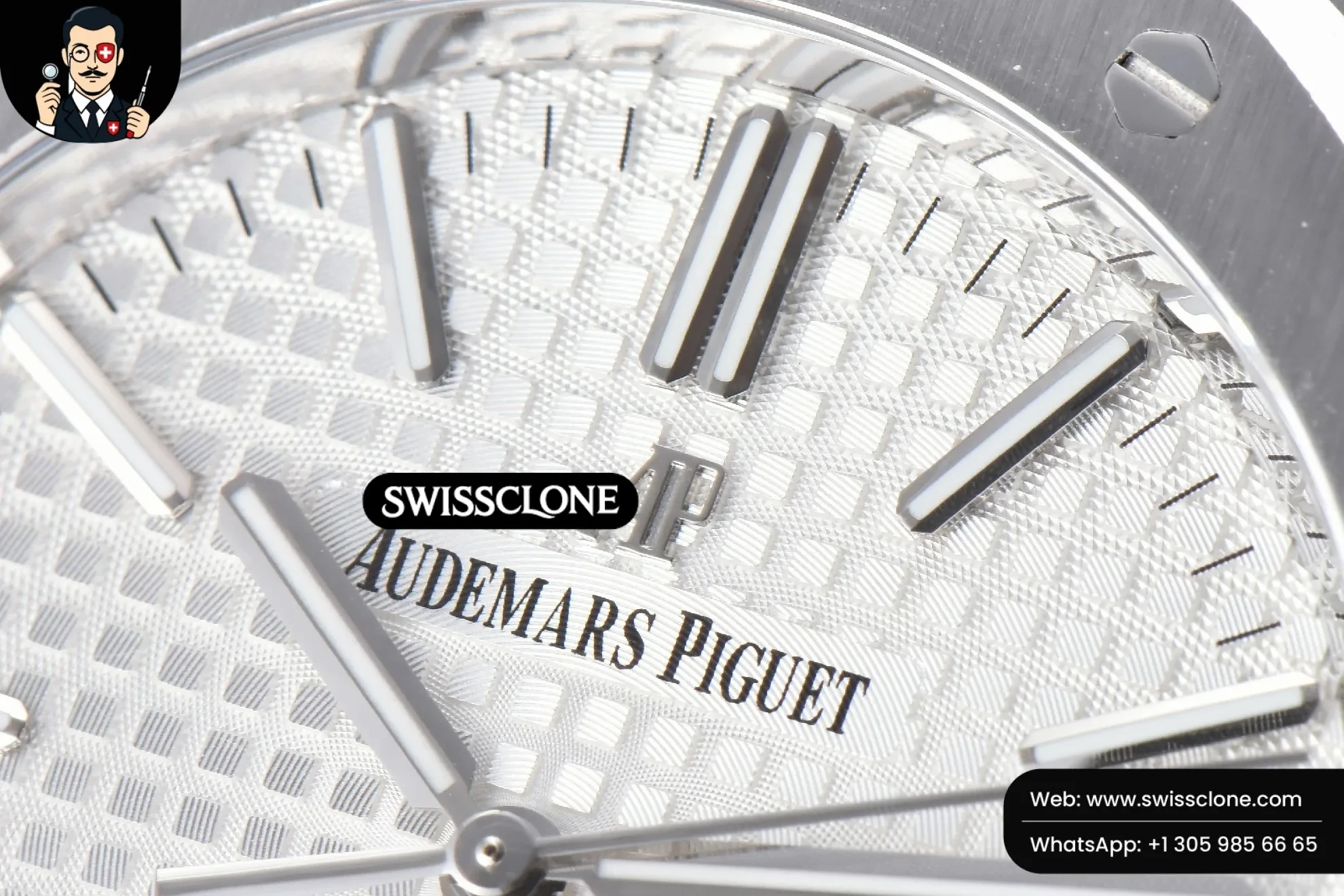 Audemars Piguet Royal Oak 15400 41mm IPF White Textured Dial 1:1 Super Clone - Caseback & Cloned Calibre Movement
