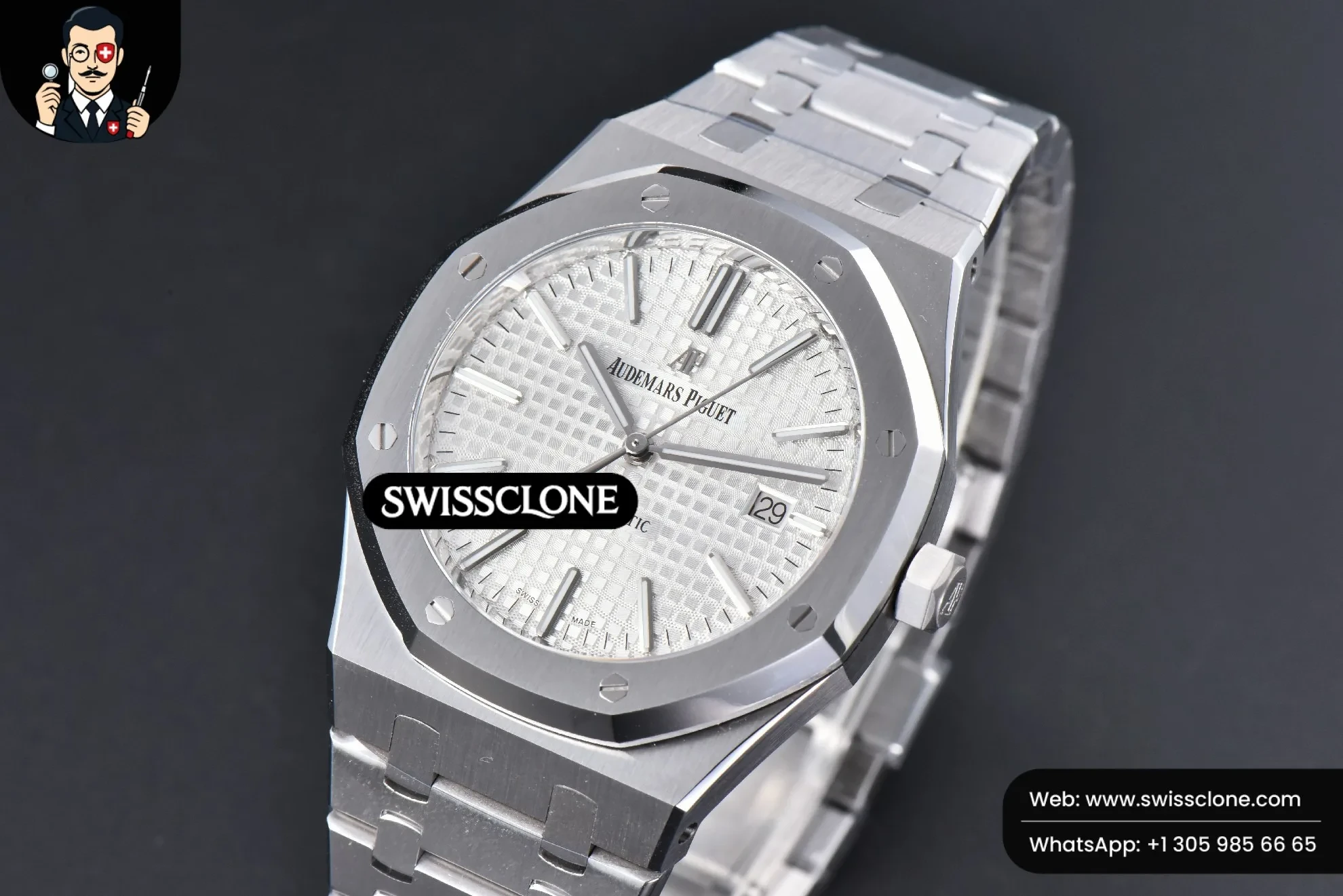 Audemars Piguet Royal Oak 15400 41mm IPF White Textured Dial 1:1 Super Clone - Clasp & Bracelet Finishing