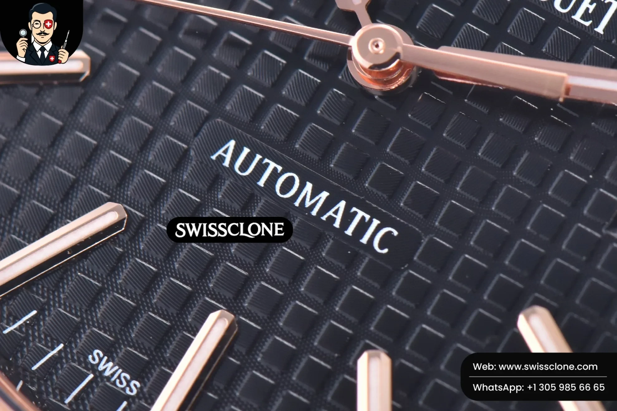 Audemars Piguet Royal Oak 15400 JF Black Dial Black Leather MY9015 1:1 Super Clone - Lateral Case Thickness Profile