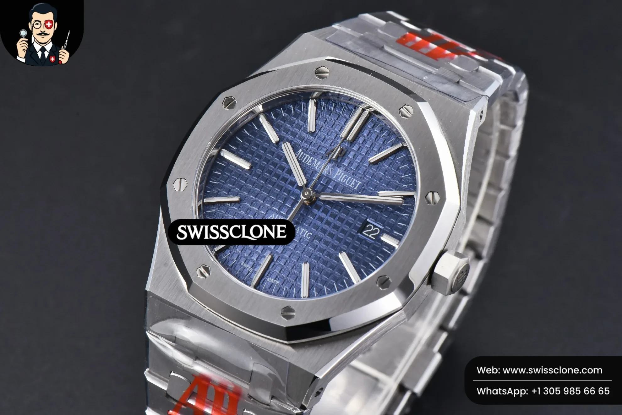 Audemars Piguet Royal Oak 15400 ORF 41mm Blue Textured Dial 1:1 Super Clone - Clasp & Bracelet Finishing