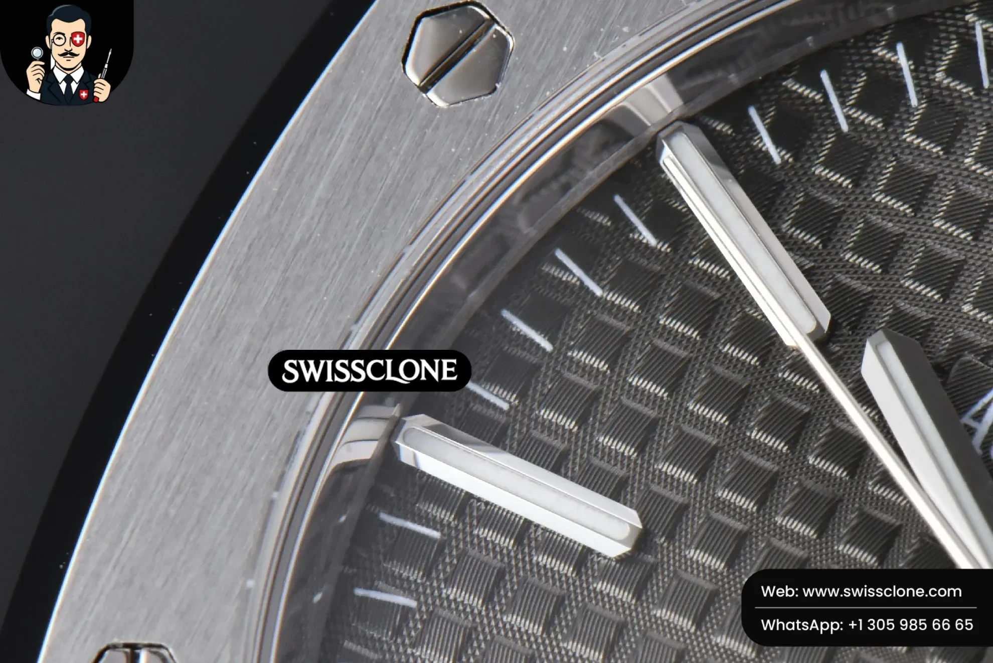 Audemars Piguet Royal Oak 15400 ORF 41mm Gray Textured Dial 1:1 Super Clone - Lateral Case Thickness Profile