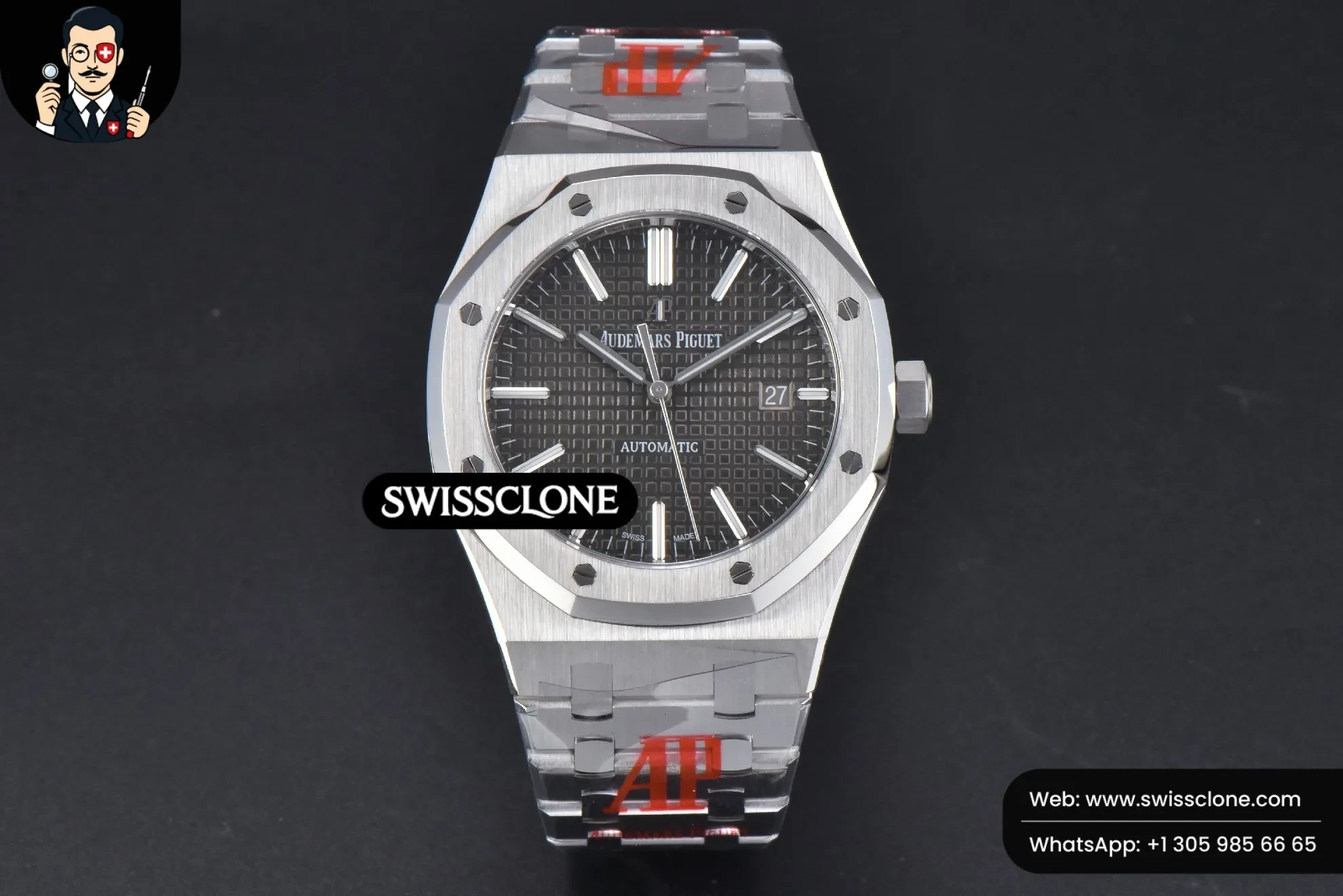 Audemars Piguet Royal Oak 15400 ORF 41mm Gray Textured Dial 1:1 Super Clone - Dial Macro Close-Up