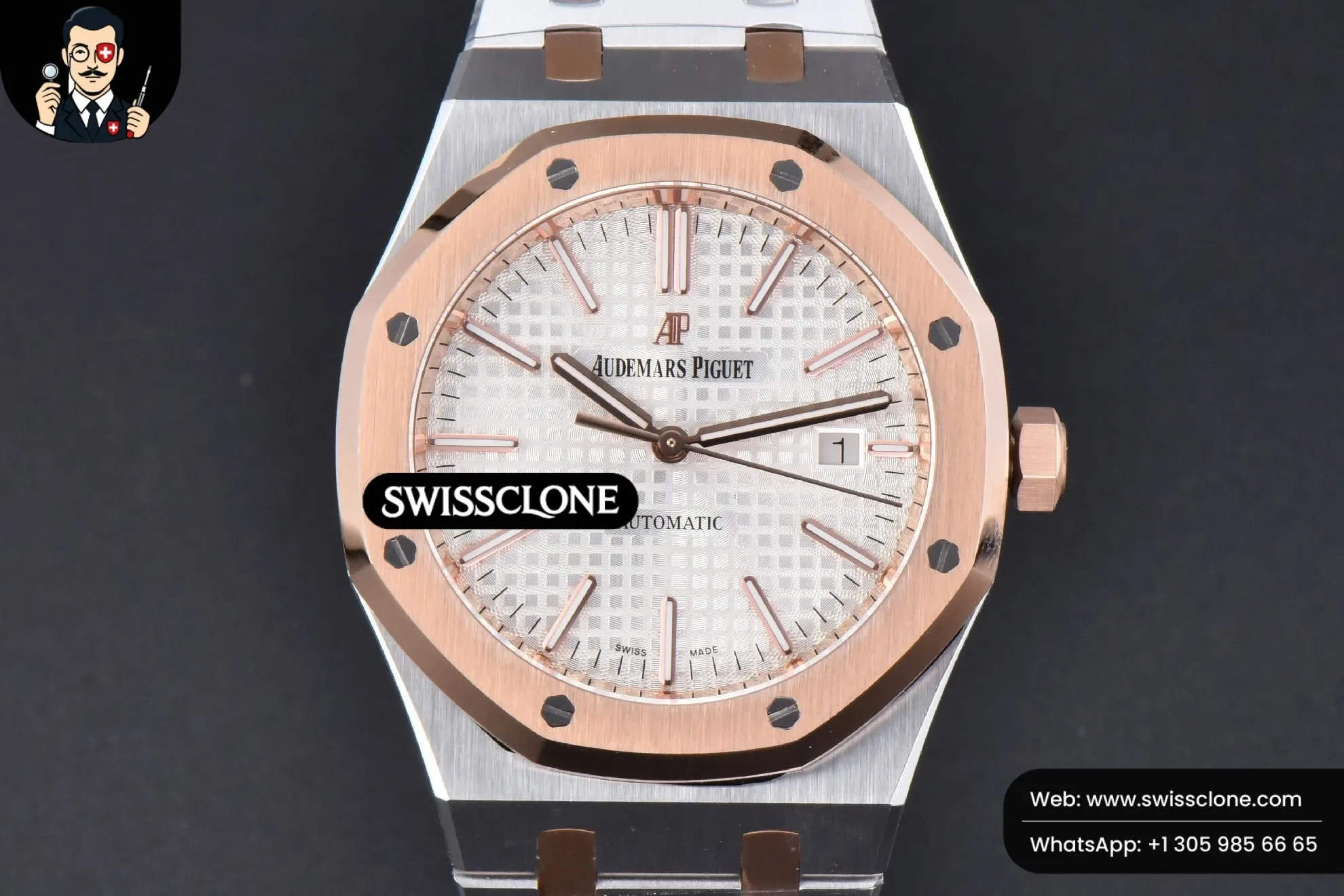 Audemars Piguet Royal Oak 15400 RG/SS 41mm IPF White Textured Dial RG/SS