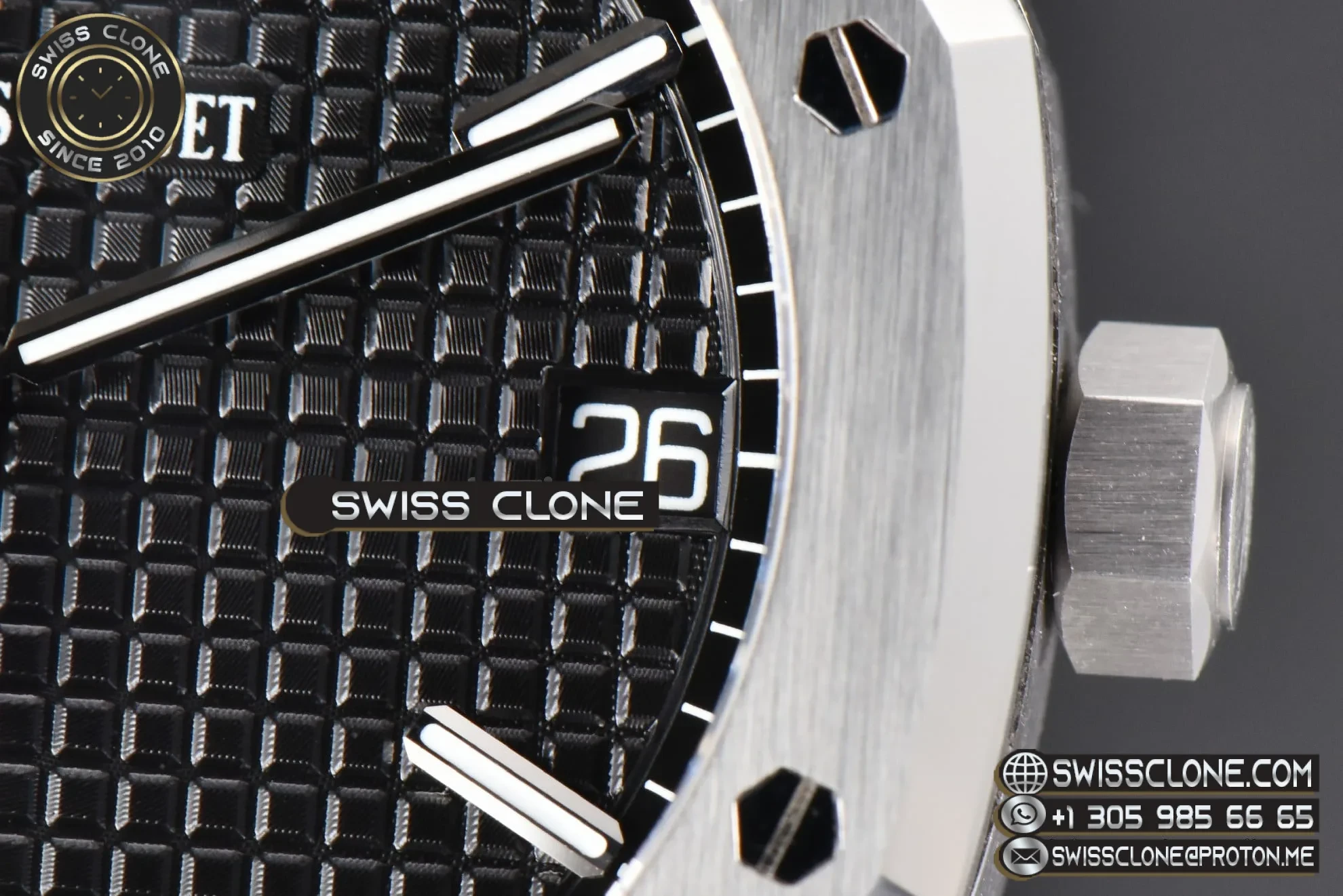 Audemars Piguet Royal Oak 15500 41mm Black Textured Dial 1:1 Super Clone - Lateral Case Thickness Profile