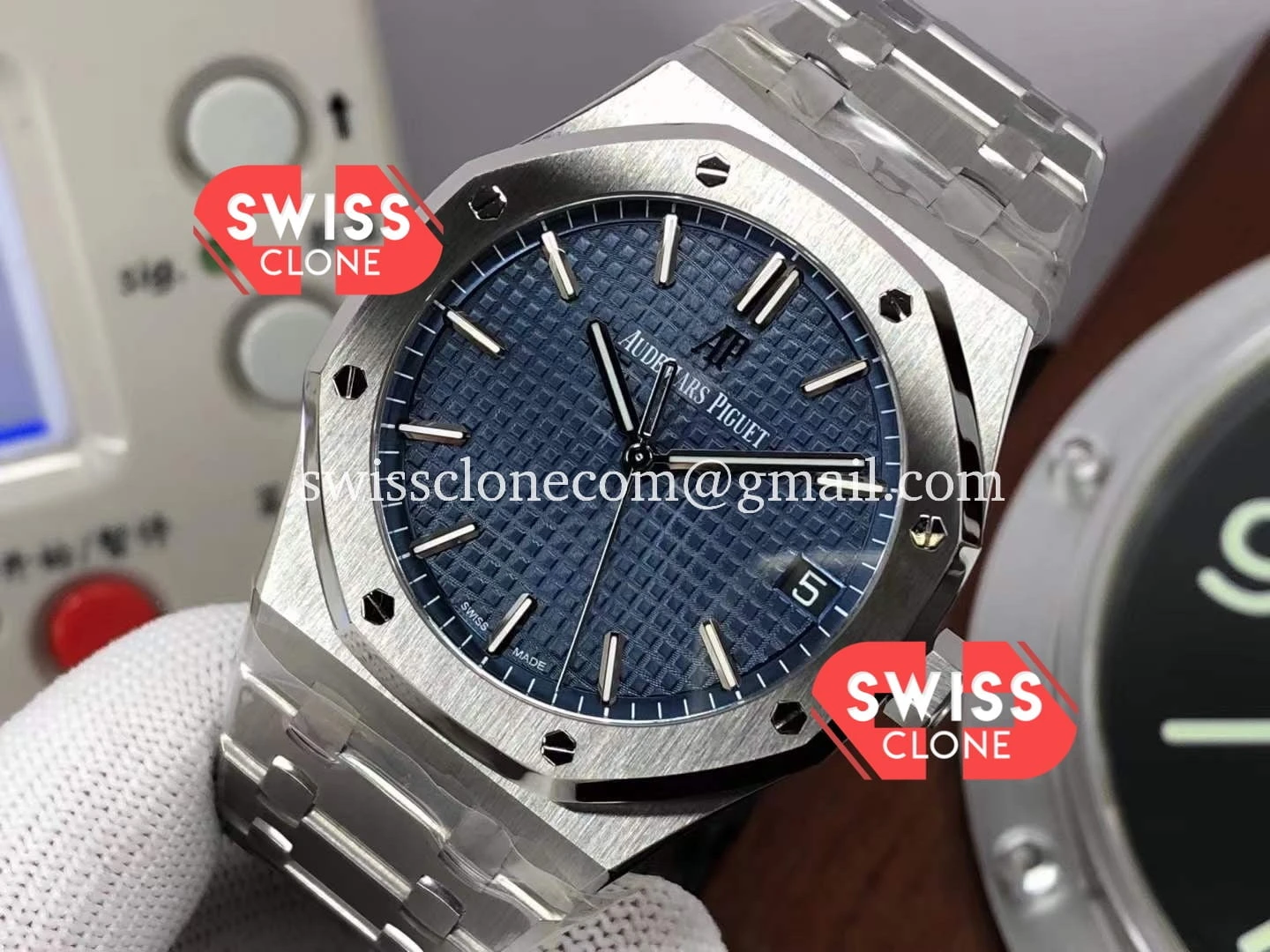 Audemars Piguet Royal Oak 15500 41MM Blue Dial 904L Steel 1:1 Super Clone - Clasp & Bracelet Finishing