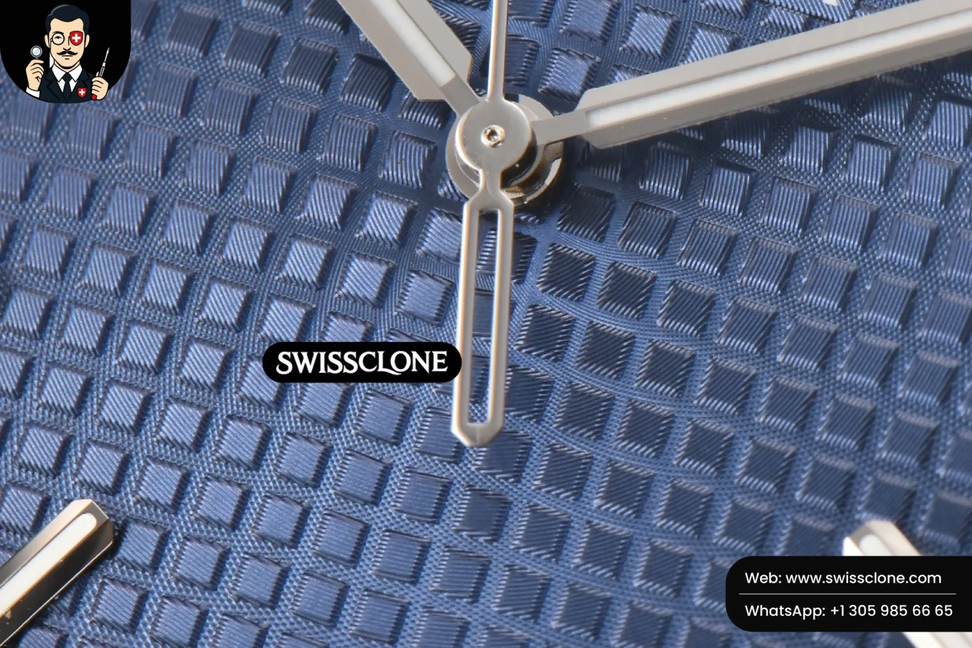 Audemars Piguet Royal Oak 15500 41mm Blue Textured Dial (SW-26594) 1:1 Super Clone - Caseback & Cloned Calibre Movement