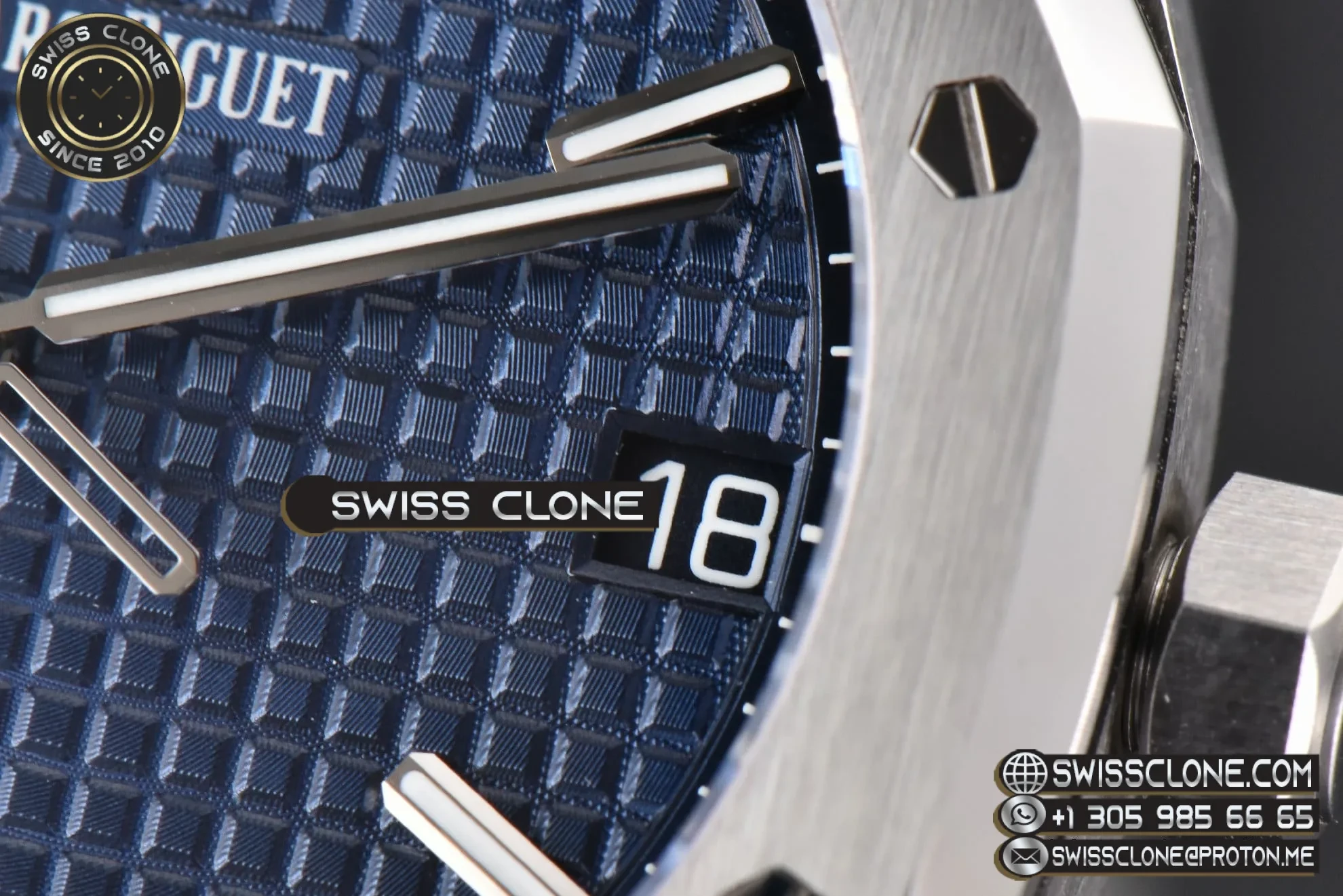 Audemars Piguet Royal Oak 15500 41mm Blue Textured Dial 1:1 Super Clone - Lateral Case Thickness Profile