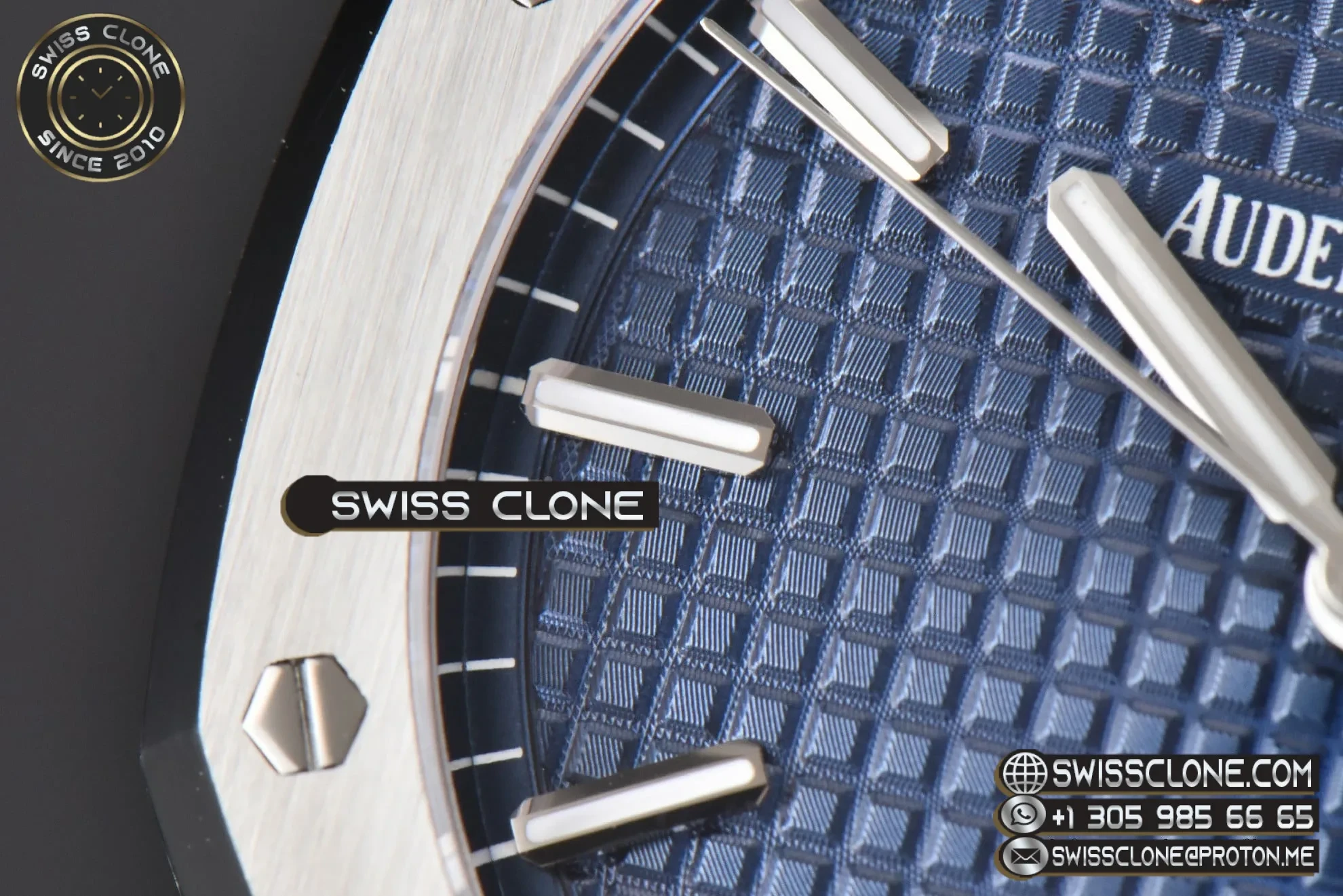 Audemars Piguet Royal Oak 15500 41mm Blue Textured Dial 1:1 Super Clone - Caseback & Cloned Calibre Movement