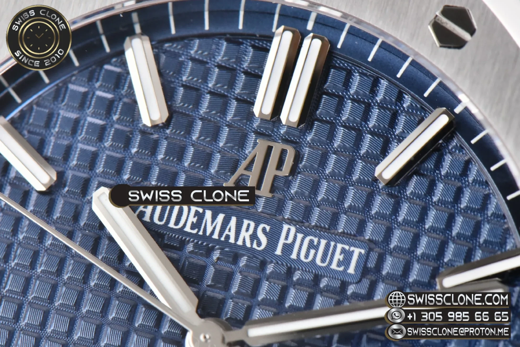 Audemars Piguet Royal Oak 15500 41mm Blue Textured Dial 1:1 Super Clone - Clasp & Bracelet Finishing