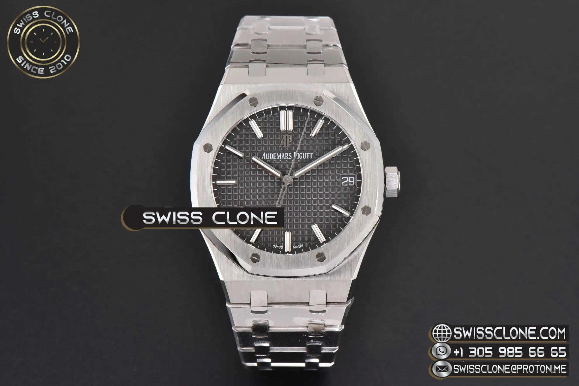 Audemars Piguet Royal Oak 15500 41mm Gray Textured Dial 1:1 Super Clone - Dial Macro Close-Up