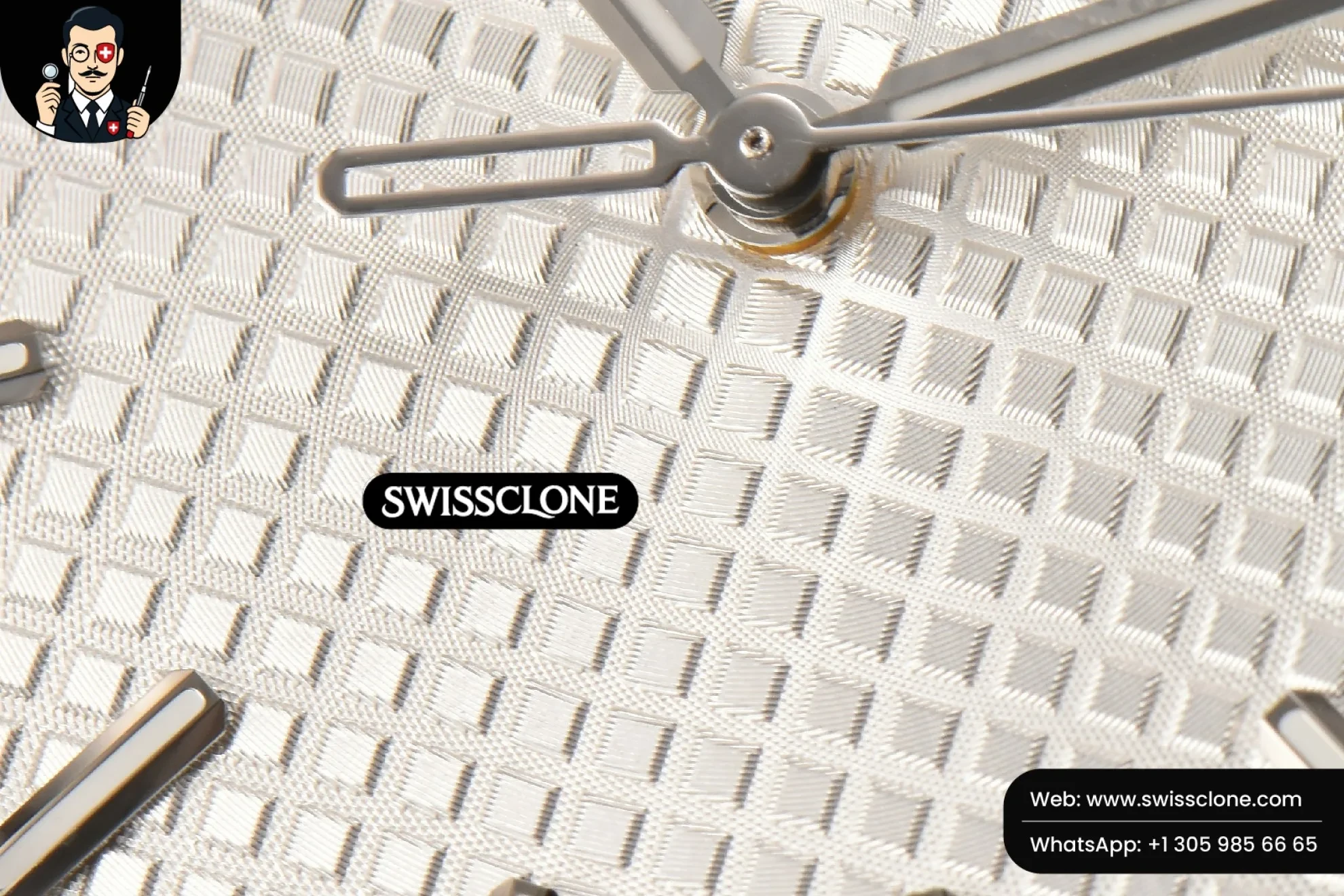 Audemars Piguet Royal Oak 15500 41mm White Textured Dial (SW-26586) 1:1 Super Clone - Crown Guard & Case Thickness Profile