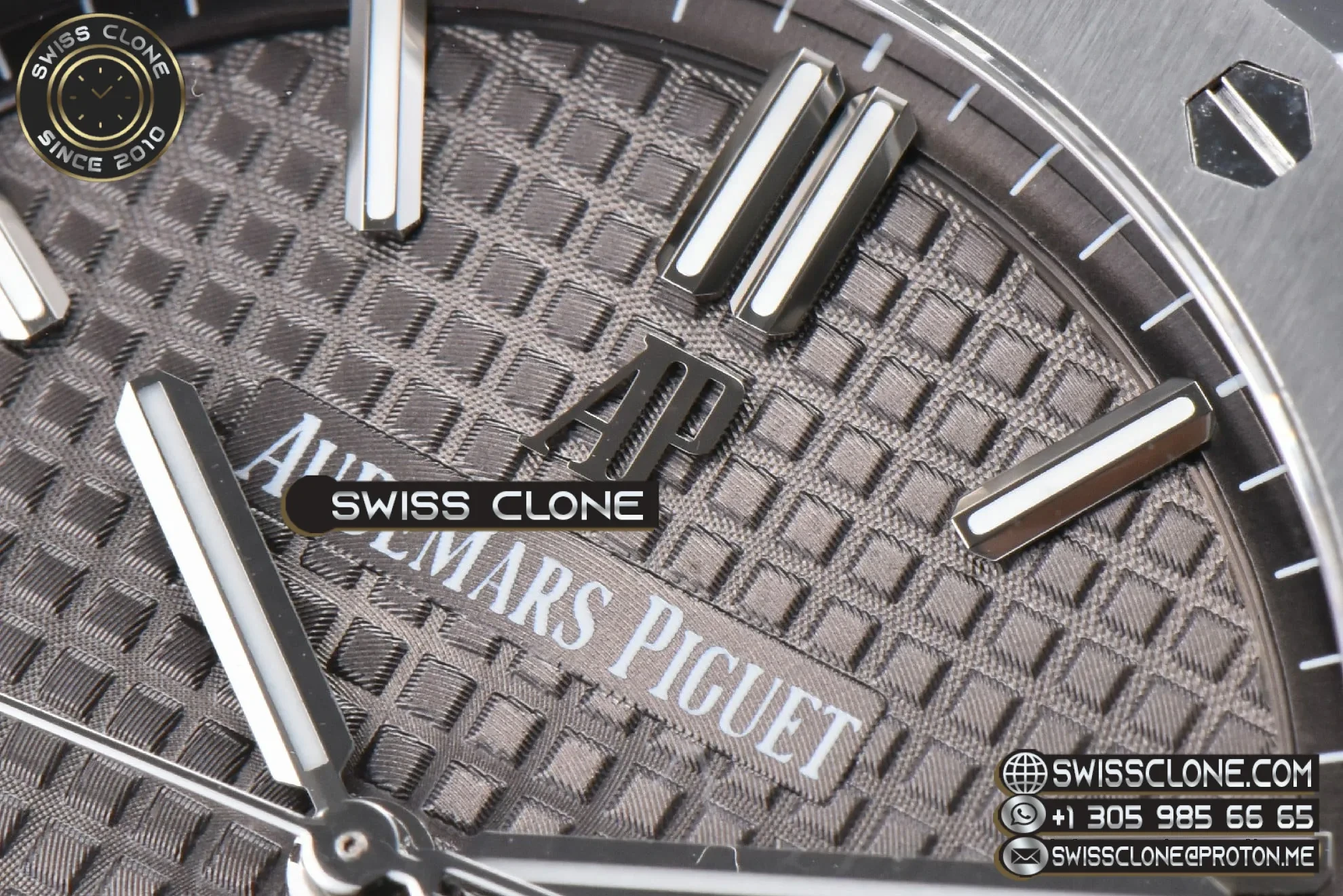 Audemars Piguet Royal Oak 15500 APSF 41MM Gray Textured Dial APS Factory 1:1 Super Clone - Caseback & Cloned Calibre Movement
