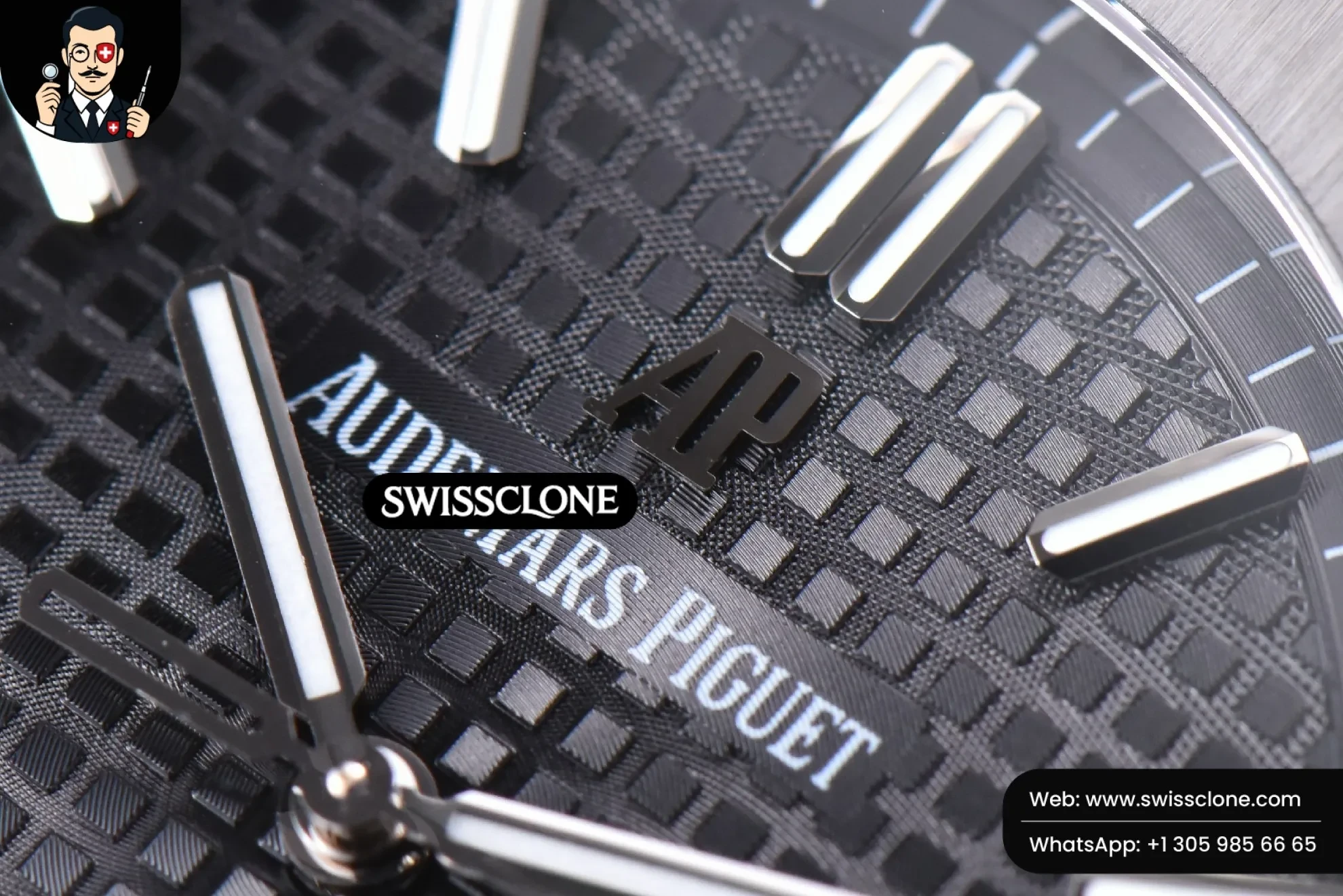 Audemars Piguet Royal Oak 15500 OMF 41mm Black Textured Dial 9015 1:1 Super Clone - Caseback & Cloned Calibre Movement