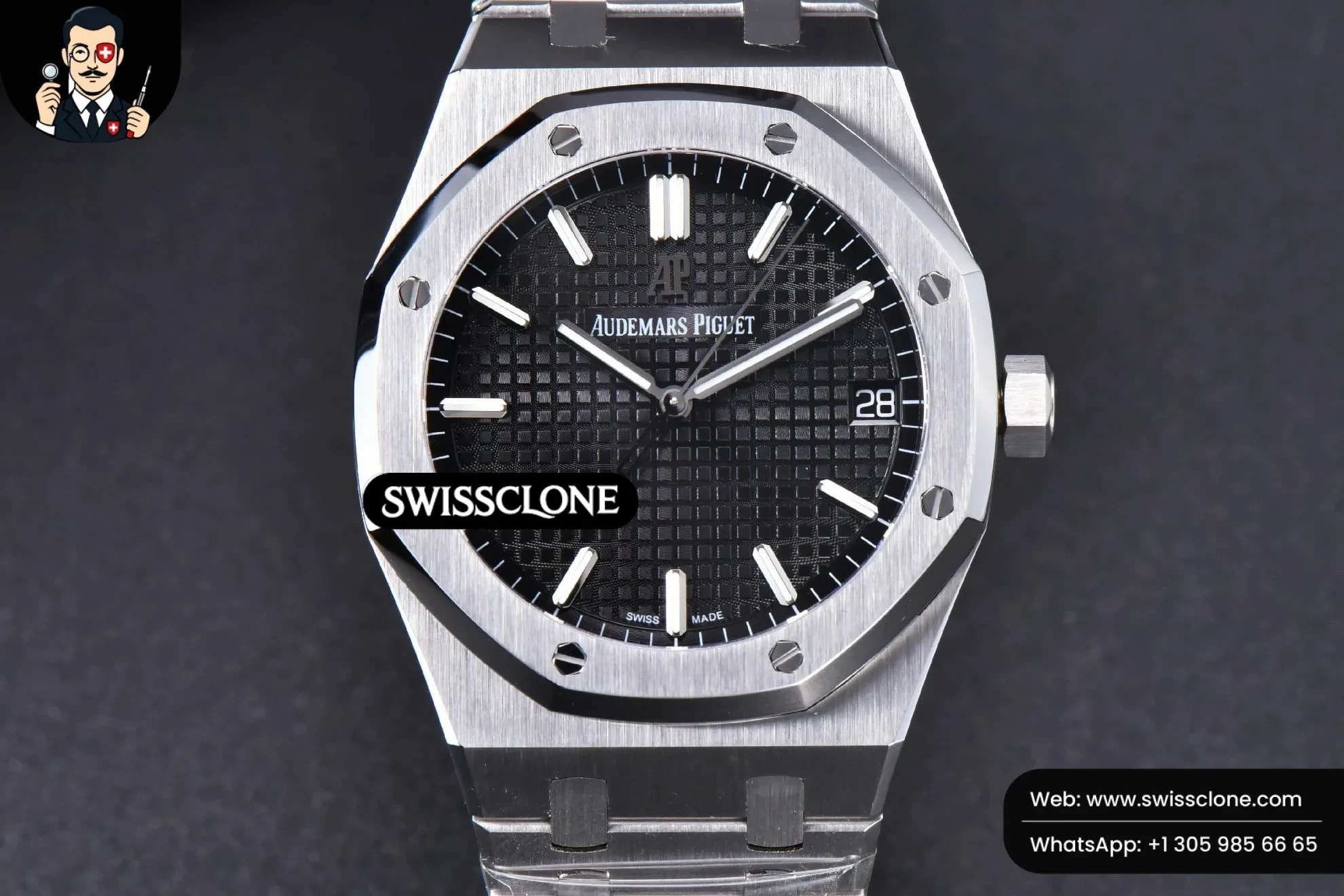 Audemars Piguet Royal Oak 15500 OMF 41mm Black Textured Dial 9015