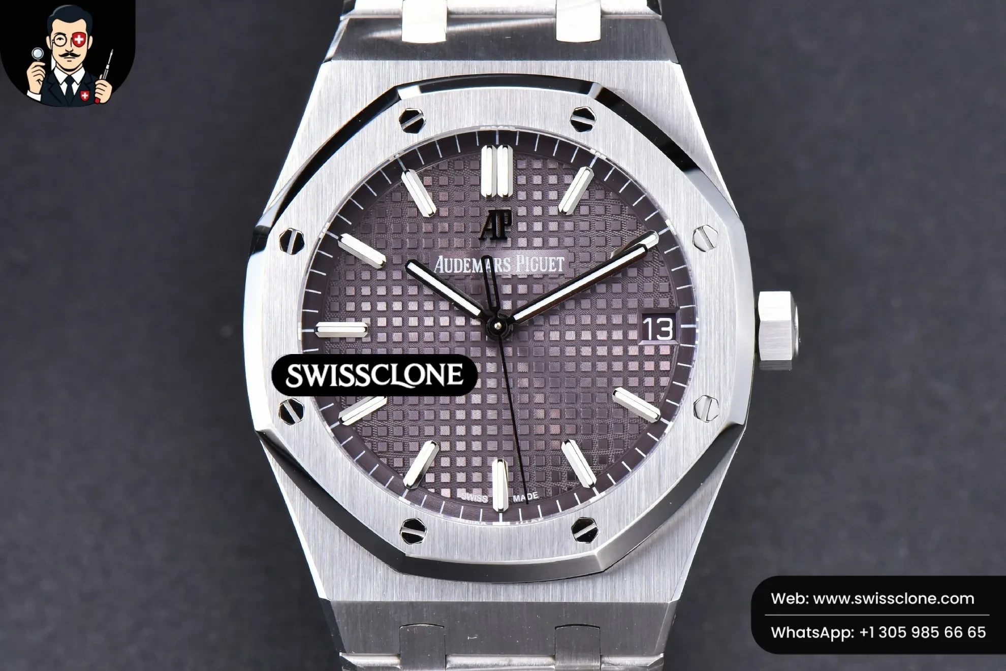 Audemars Piguet Royal Oak 15500 OMF 41mm Gray Textured Dial 9015