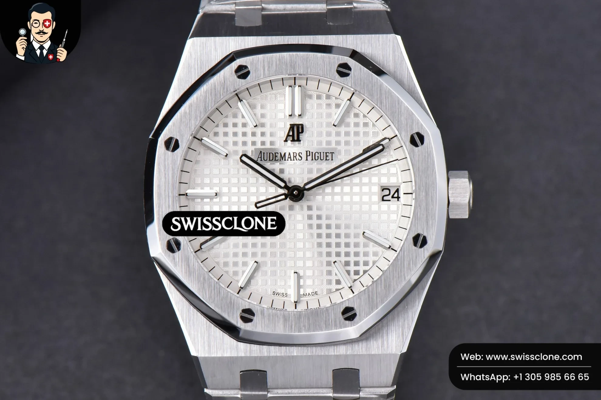 Audemars Piguet Royal Oak 15500 OMF 41mm White Textured Dial 9015