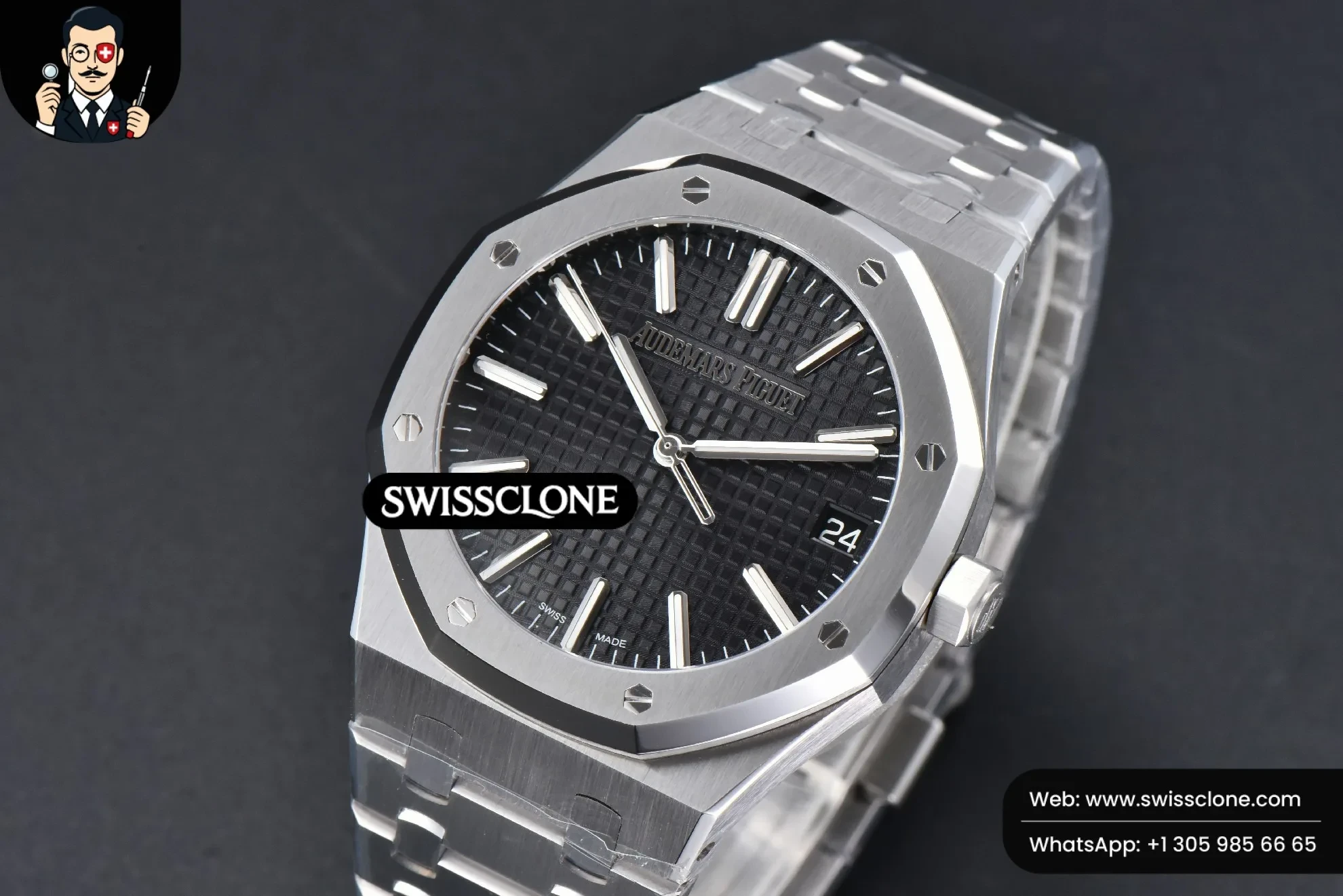 Audemars Piguet Royal Oak 15510 41mm ’50th Anniversary’ Black Dial 1:1 Super Clone Det - Clasp & Bracelet Finishing