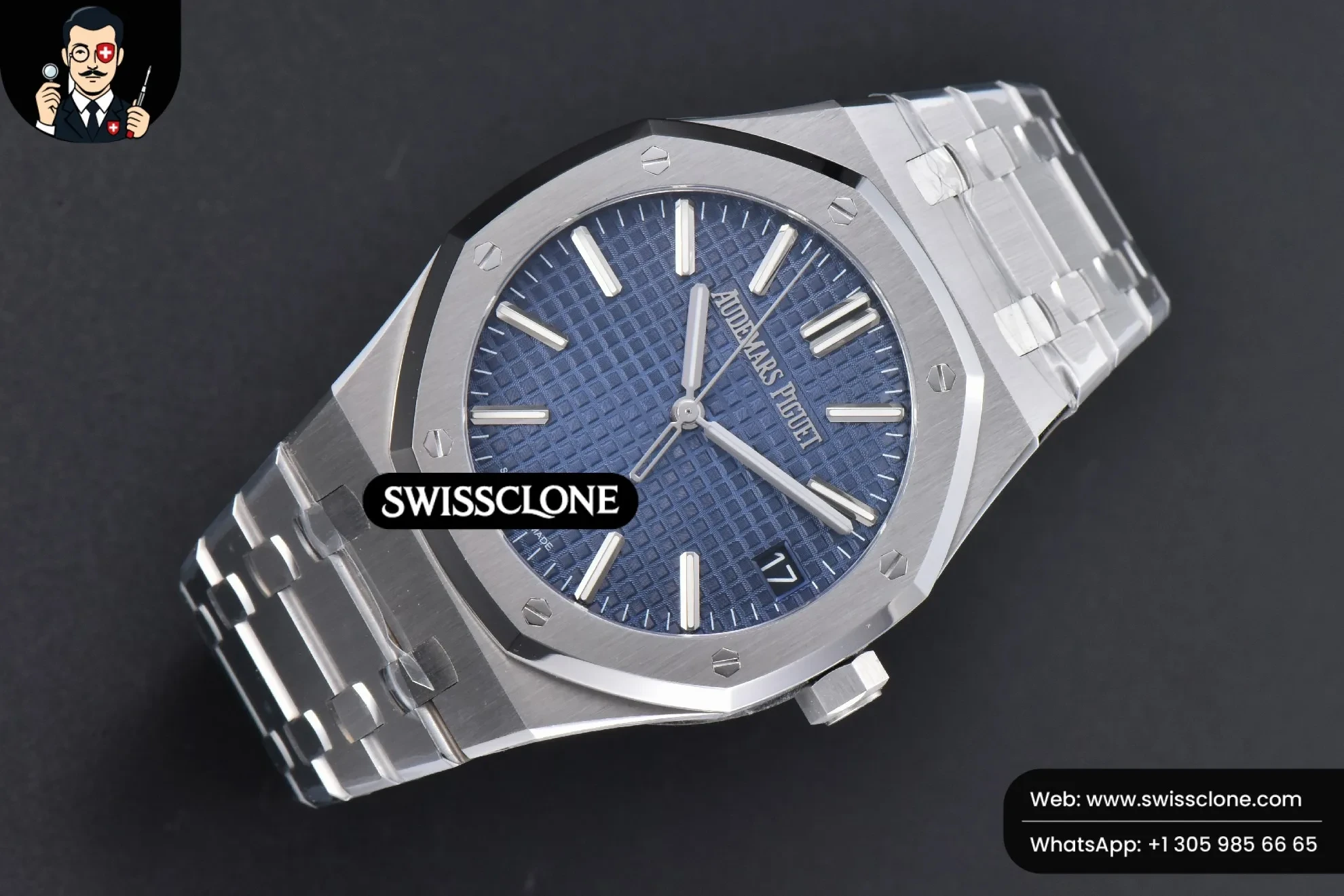 Audemars Piguet Royal Oak 15510 41mm ’50th Anniversary’ Blue Dial 1:1 Super Clone Det - Bezel & Case Profile