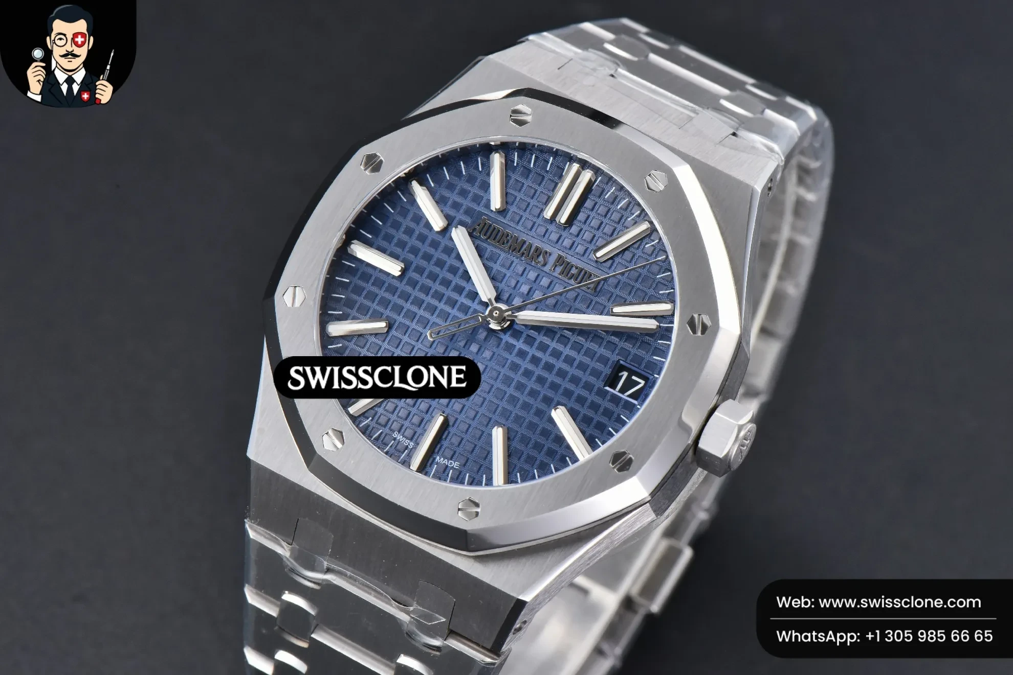 Audemars Piguet Royal Oak 15510 41mm ’50th Anniversary’ Blue Dial 1:1 Super Clone Det - Clasp & Bracelet Finishing