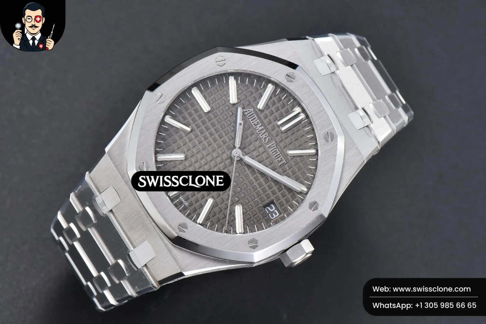Audemars Piguet Royal Oak 15510 41mm ’50th Anniversary’ Gray Dial 1:1 Super Clone Det - Bezel & Case Profile