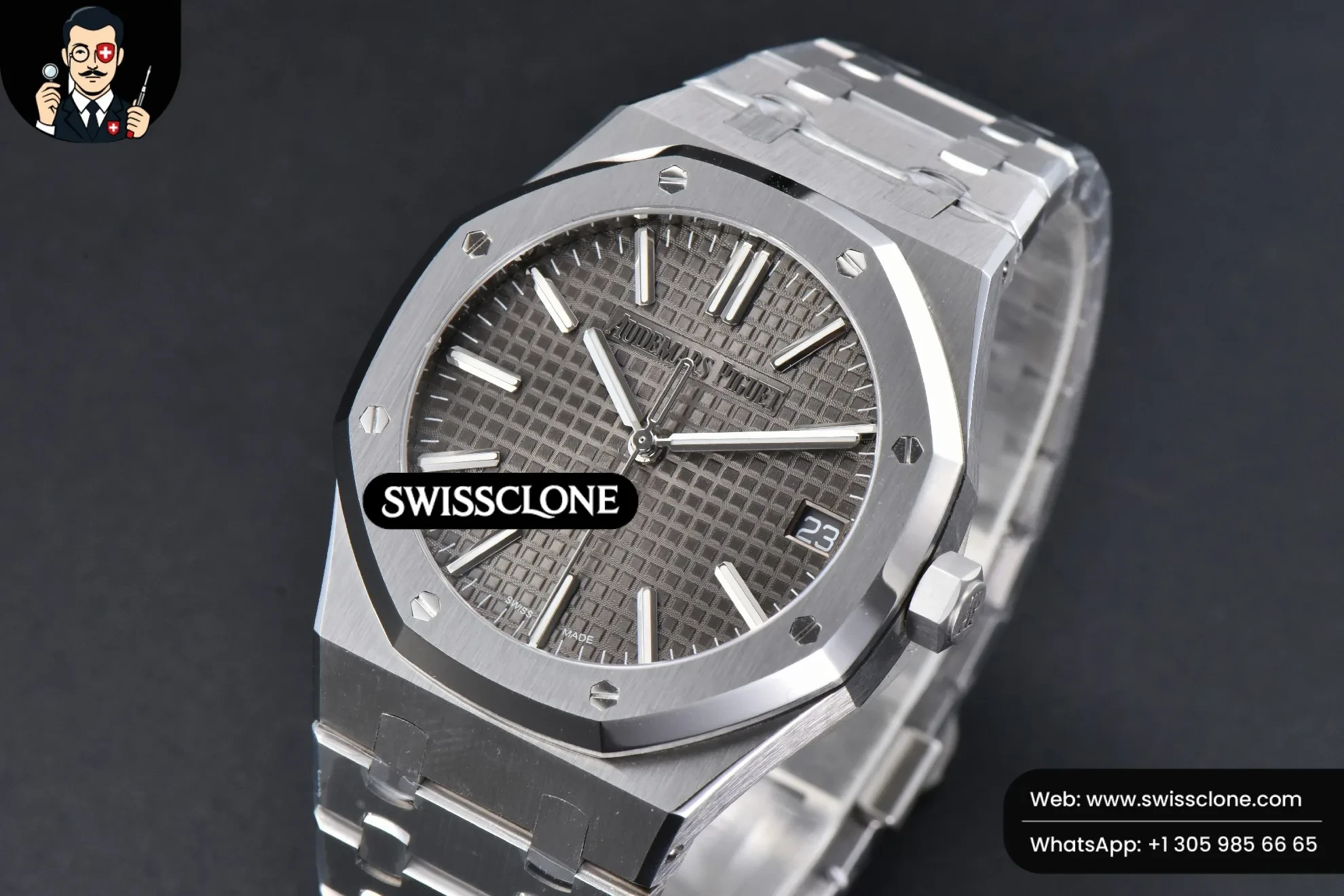 Audemars Piguet Royal Oak 15510 41mm ’50th Anniversary’ Gray Dial 1:1 Super Clone Det - Clasp & Bracelet Finishing