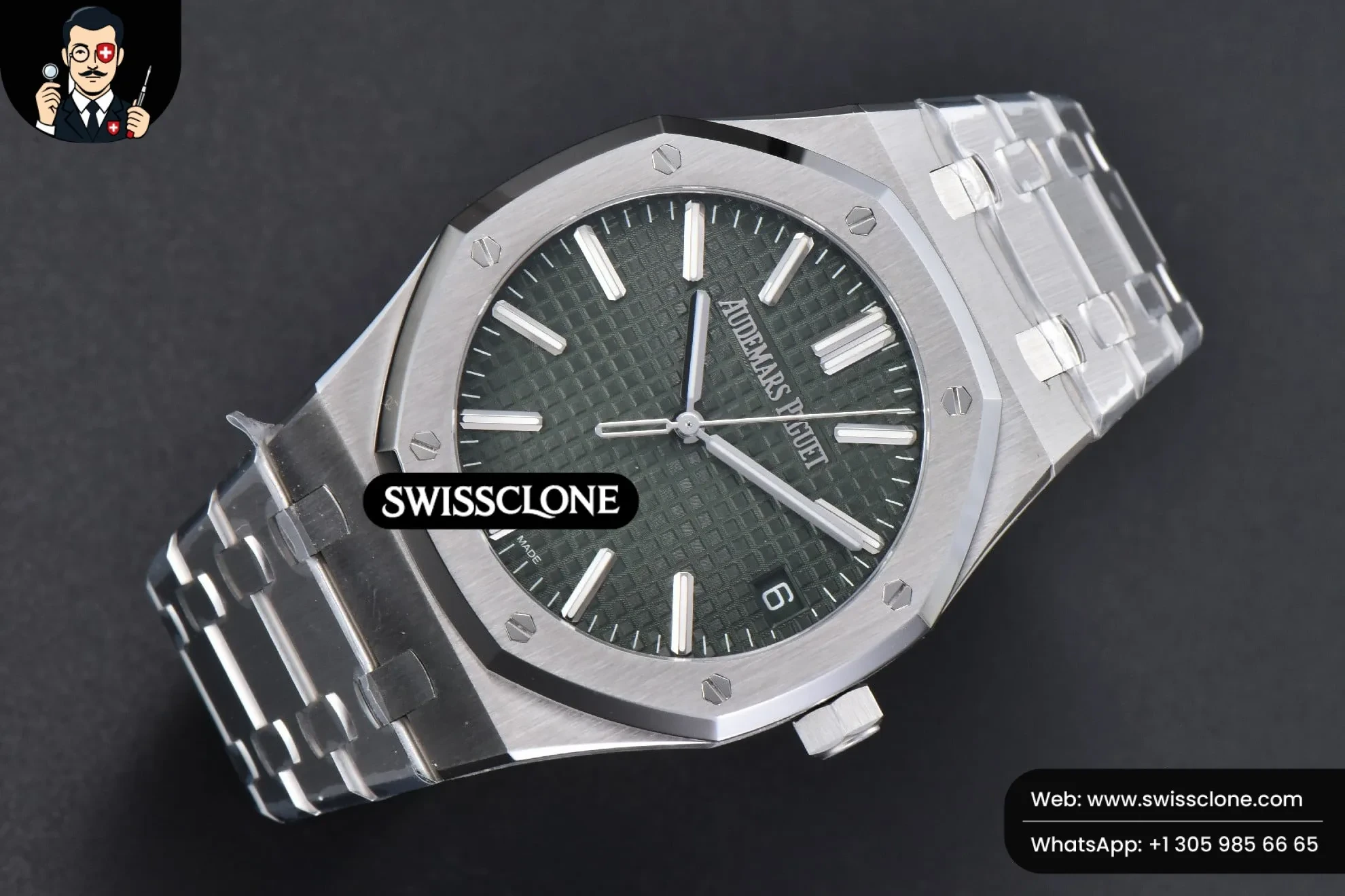 Audemars Piguet Royal Oak 15510 41mm ’50th Anniversary’ Green Dial 1:1 Super Clone Det - Bezel & Case Profile