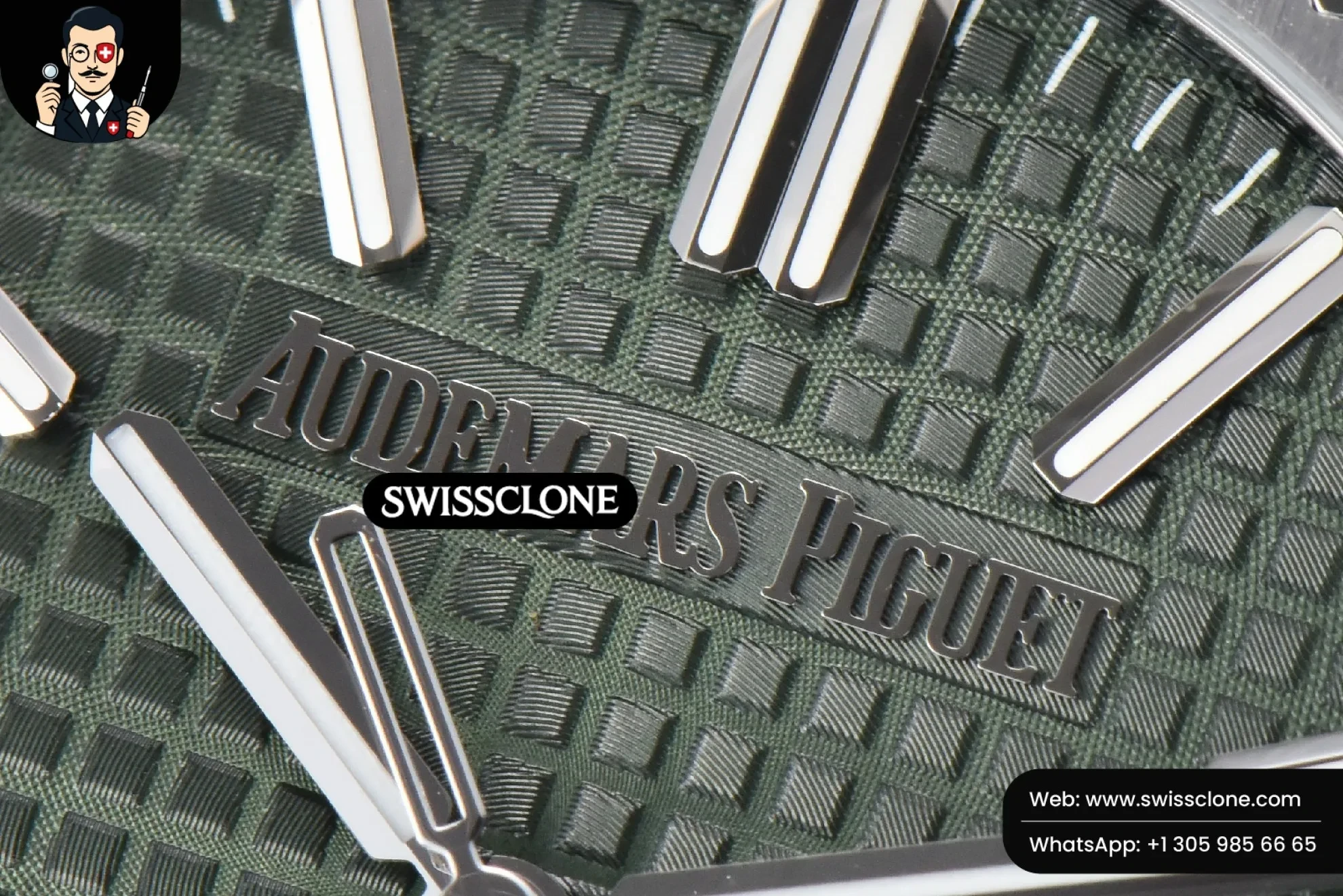 Audemars Piguet Royal Oak 15510 41mm ’50th Anniversary’ Green Dial 1:1 Super Clone Det - Caseback & Cloned Calibre Movement