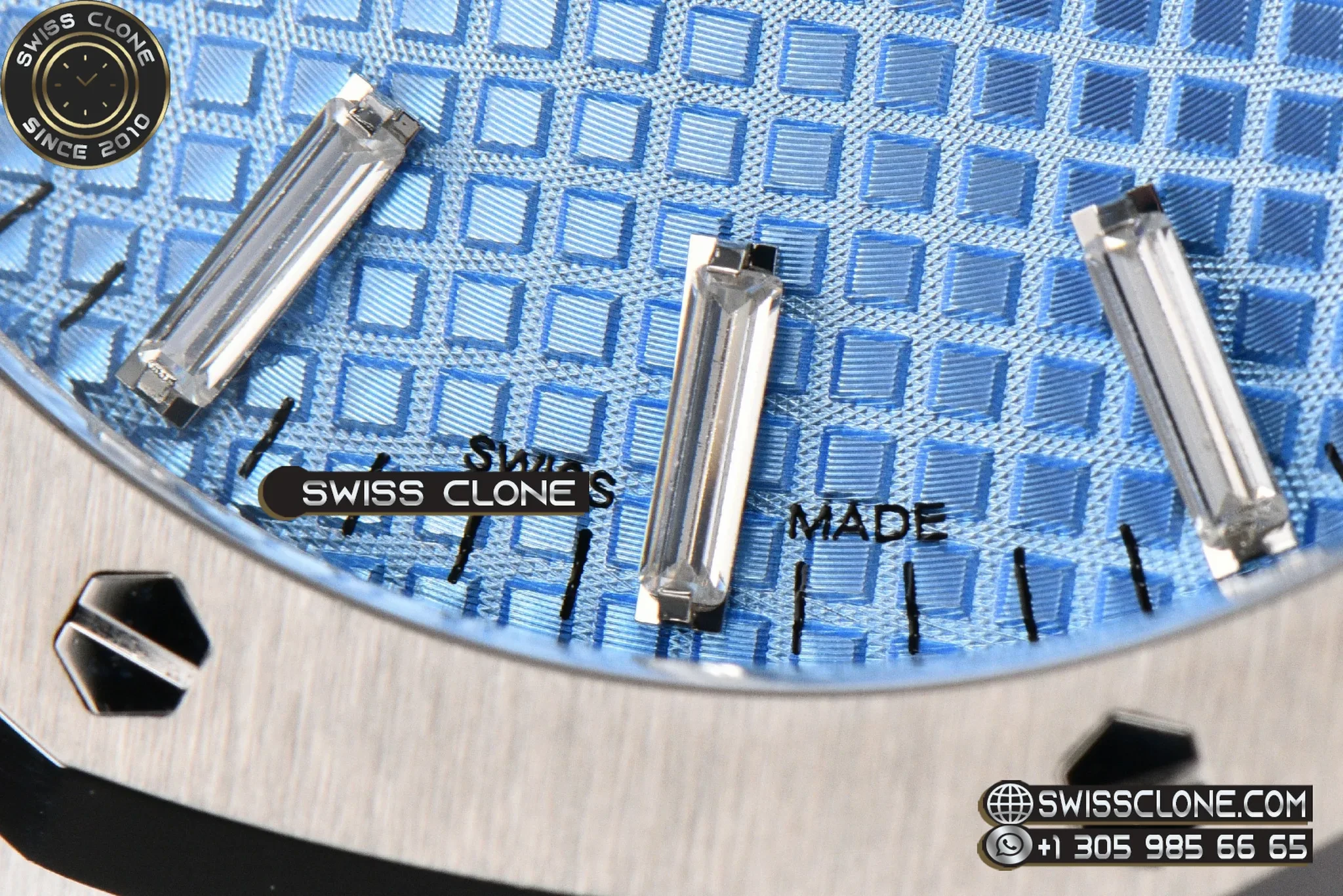 Audemars Piguet Royal Oak 15510 41mm ’50th Anniversary’ Ice Blue Dial Diamond Marker 1:1 Super Clone Det - Caseback & Cloned Calibre Movement
