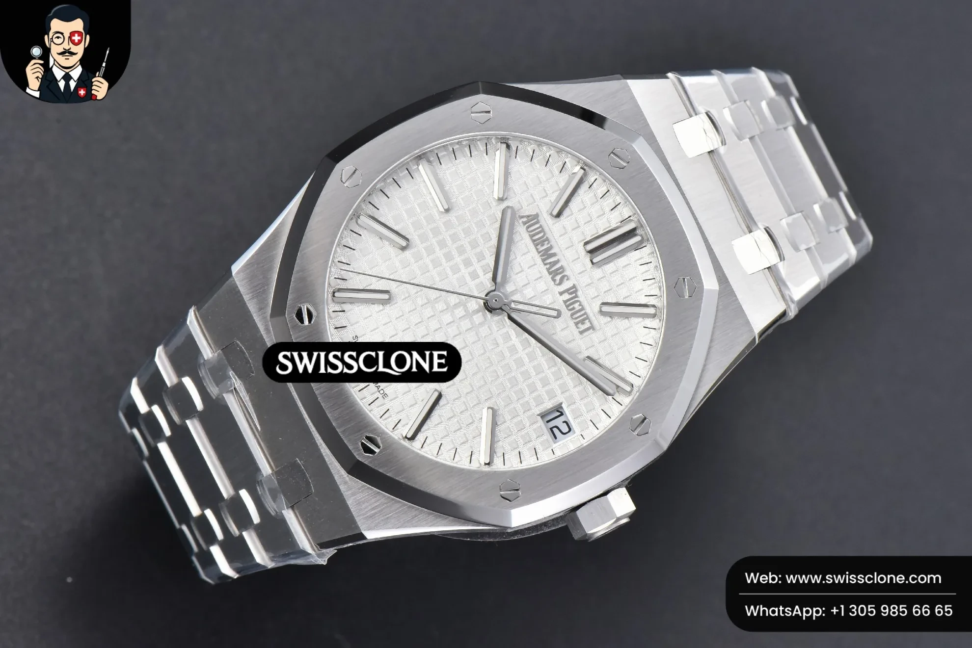 Audemars Piguet Royal Oak 15510 41mm ’50th Anniversary’ White Dial 1:1 Super Clone Det - Bezel & Case Profile