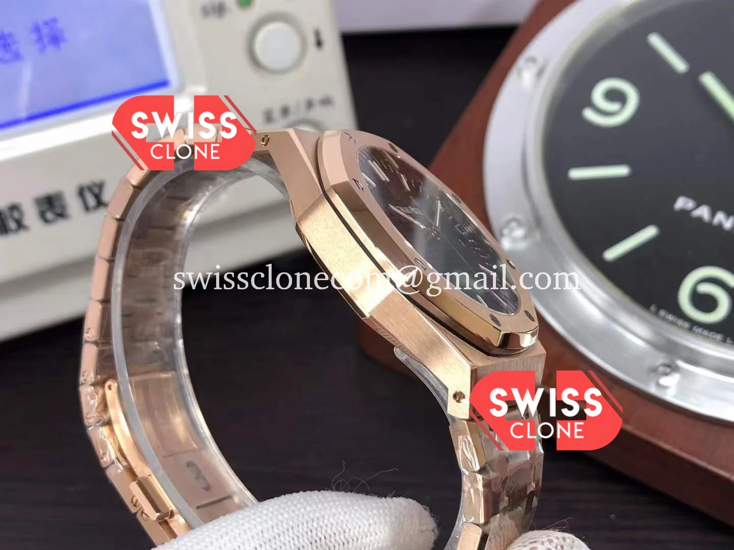 Audemars Piguet Royal Oak 15510 41mm Rose Gold Black Dial 1:1 Super Clone - Caseback & Cloned Calibre Movement