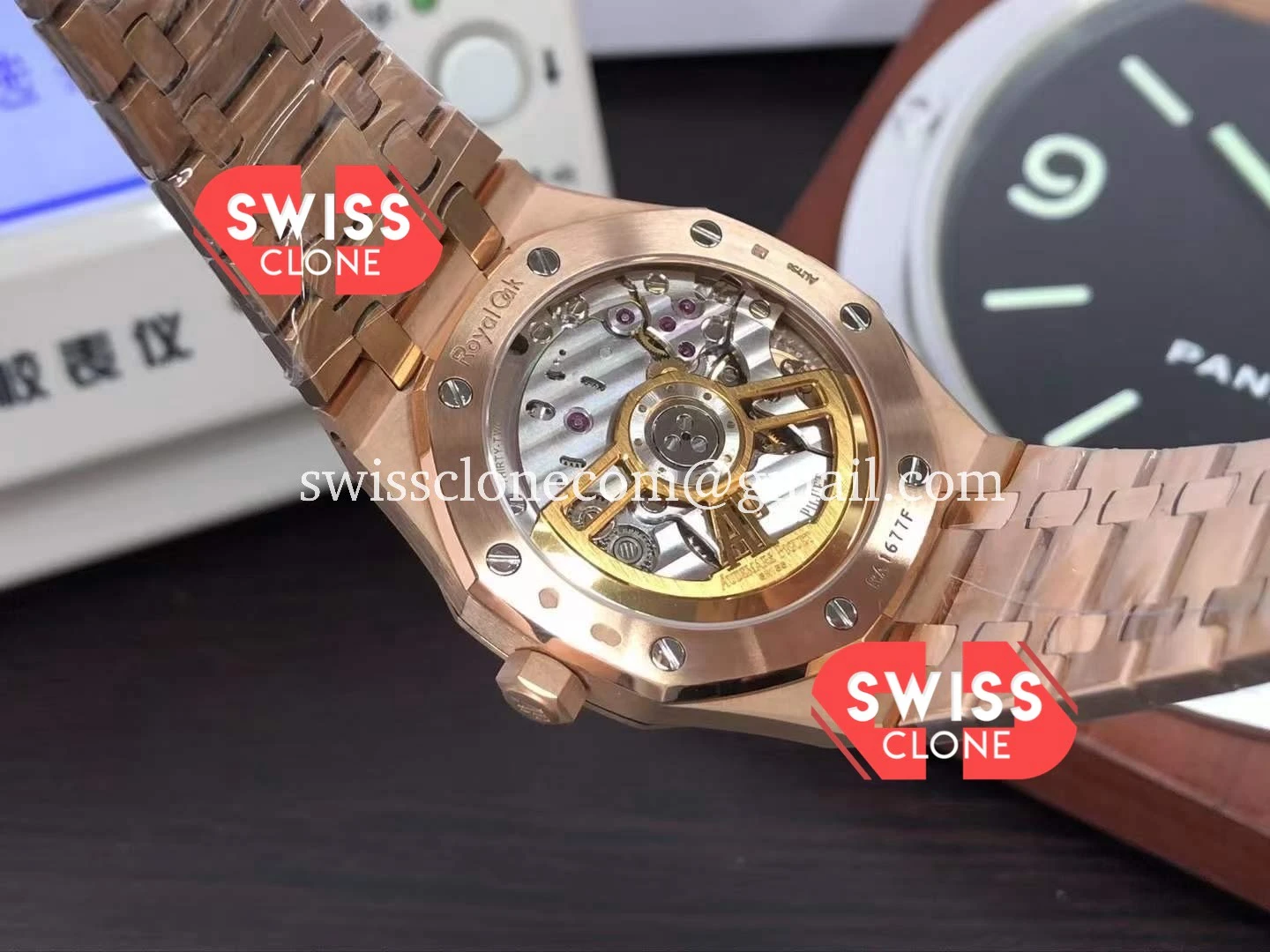 Audemars Piguet Royal Oak 15510 41mm Rose Gold Black Dial 1:1 Super Clone - On-Wrist Presence View