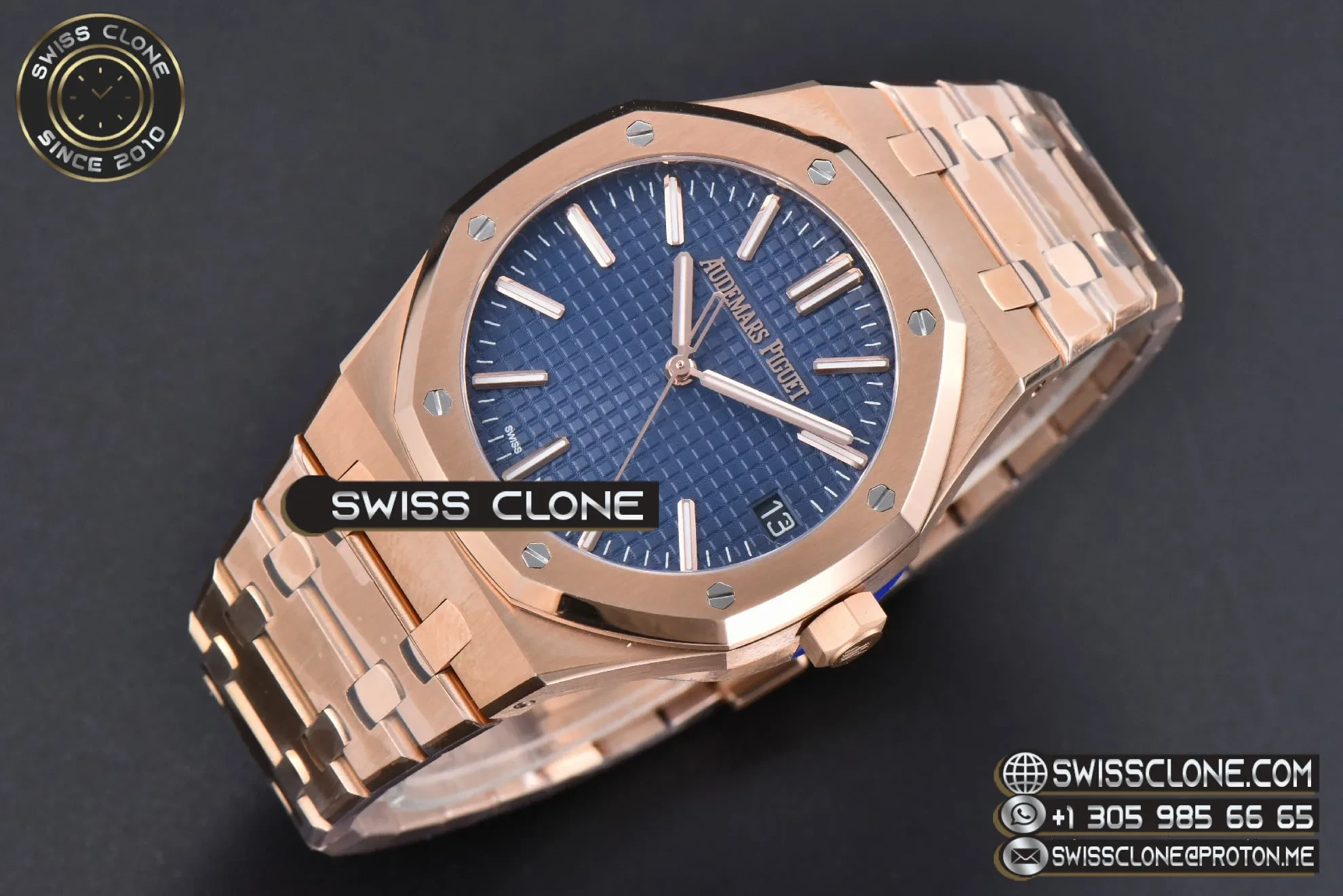 Audemars Piguet Royal Oak 15510 50th Anniversary Blue Dial 41mm (SW-22394) 1:1 Super Clone - Bezel & Lateral Case Profile