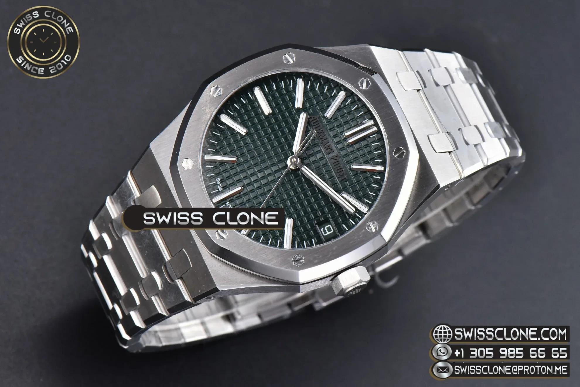 Audemars Piguet Royal Oak 15510 50th Anniversary Green Dial 41mm 1:1 Super Clone - Bezel & Case Profile