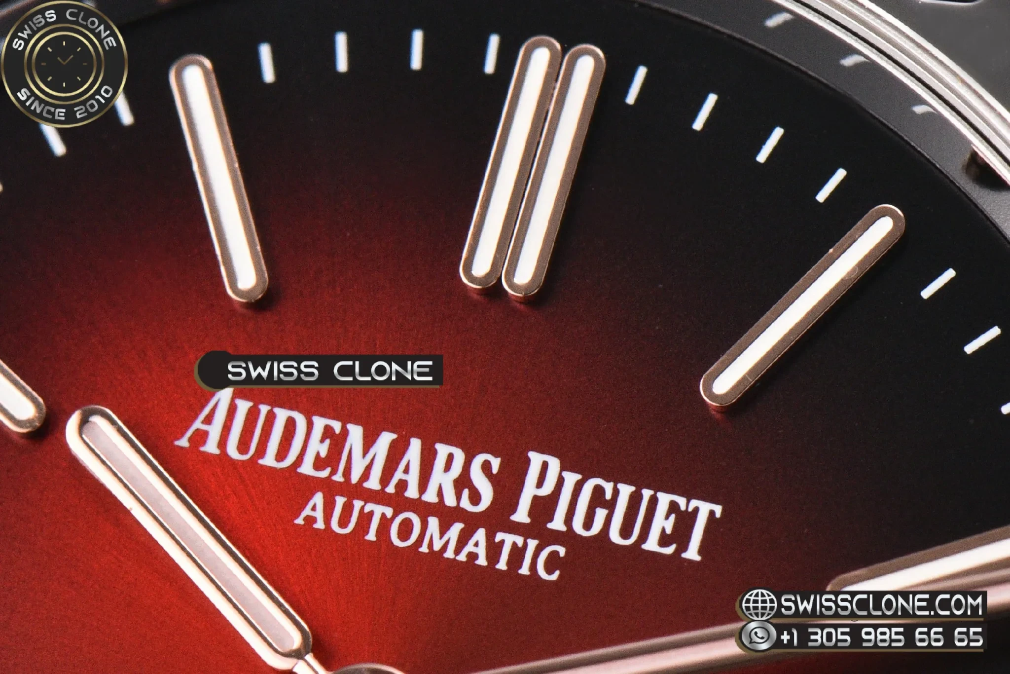 Audemars Piguet Royal Oak 16202 Titanium Gradient Red Dial 39mm 1:1 Super Clone - Caseback & Cloned Calibre Movement