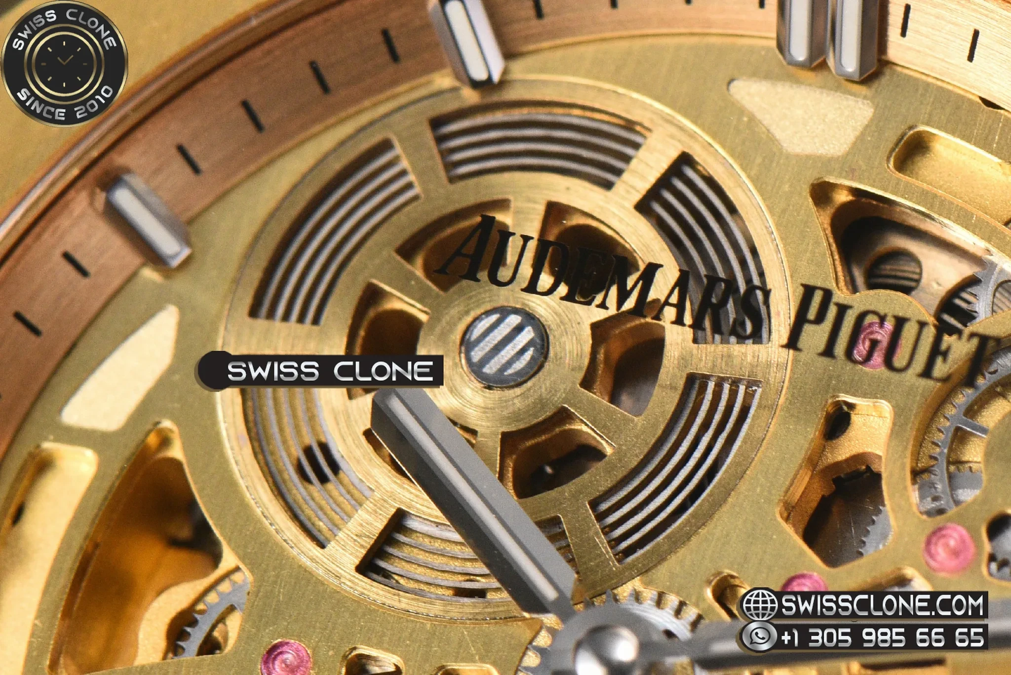 Audemars Piguet Royal Oak 16204 39mm Skeleton Dial (SW-22994) 1:1 Super Clone - Crown Guard & Case Thickness Profile
