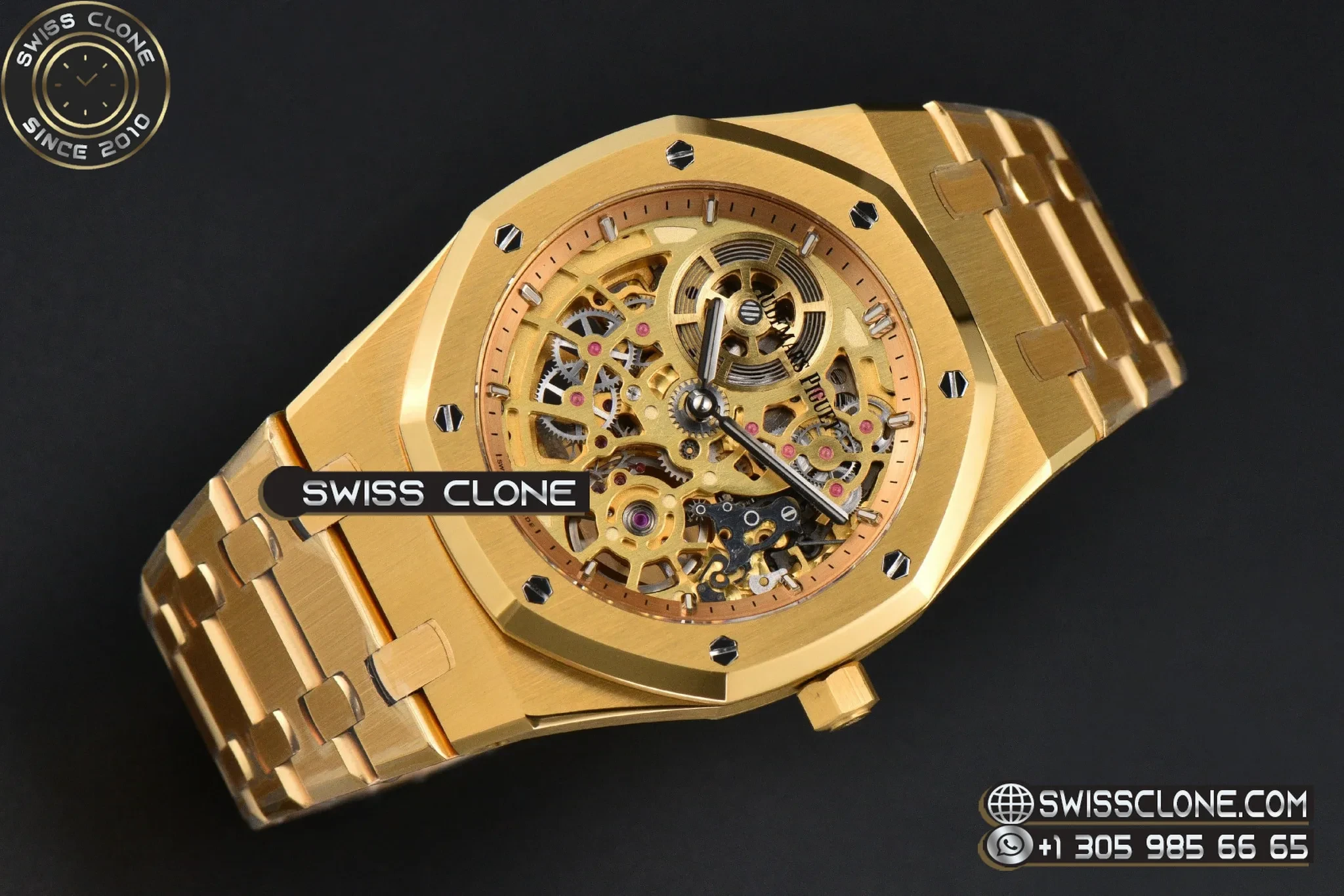 Audemars Piguet Royal Oak 16204 39mm Skeleton Dial (SW-22994) 1:1 Super Clone - Dial Macro & Hands Close-Up