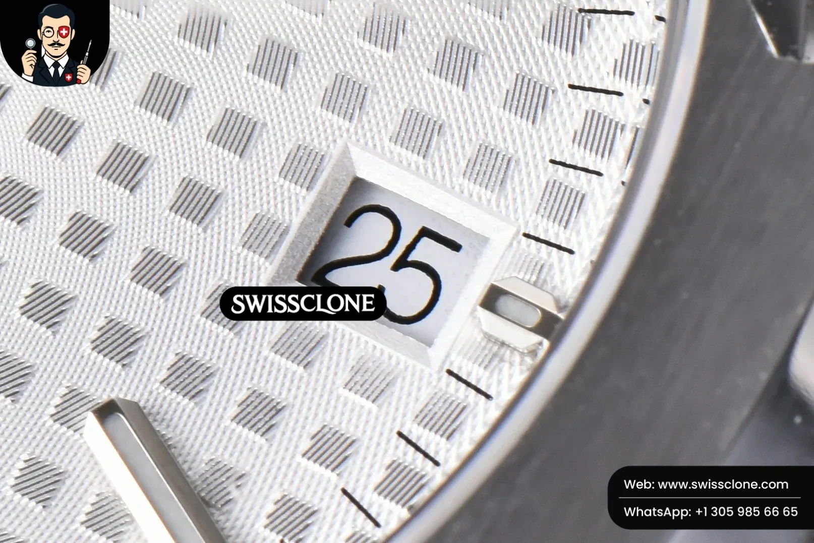 Audemars Piguet Royal Oak 37mm 15450 White Textured Dial on 1:1 Super Clone - Caseback & Cloned Calibre Movement