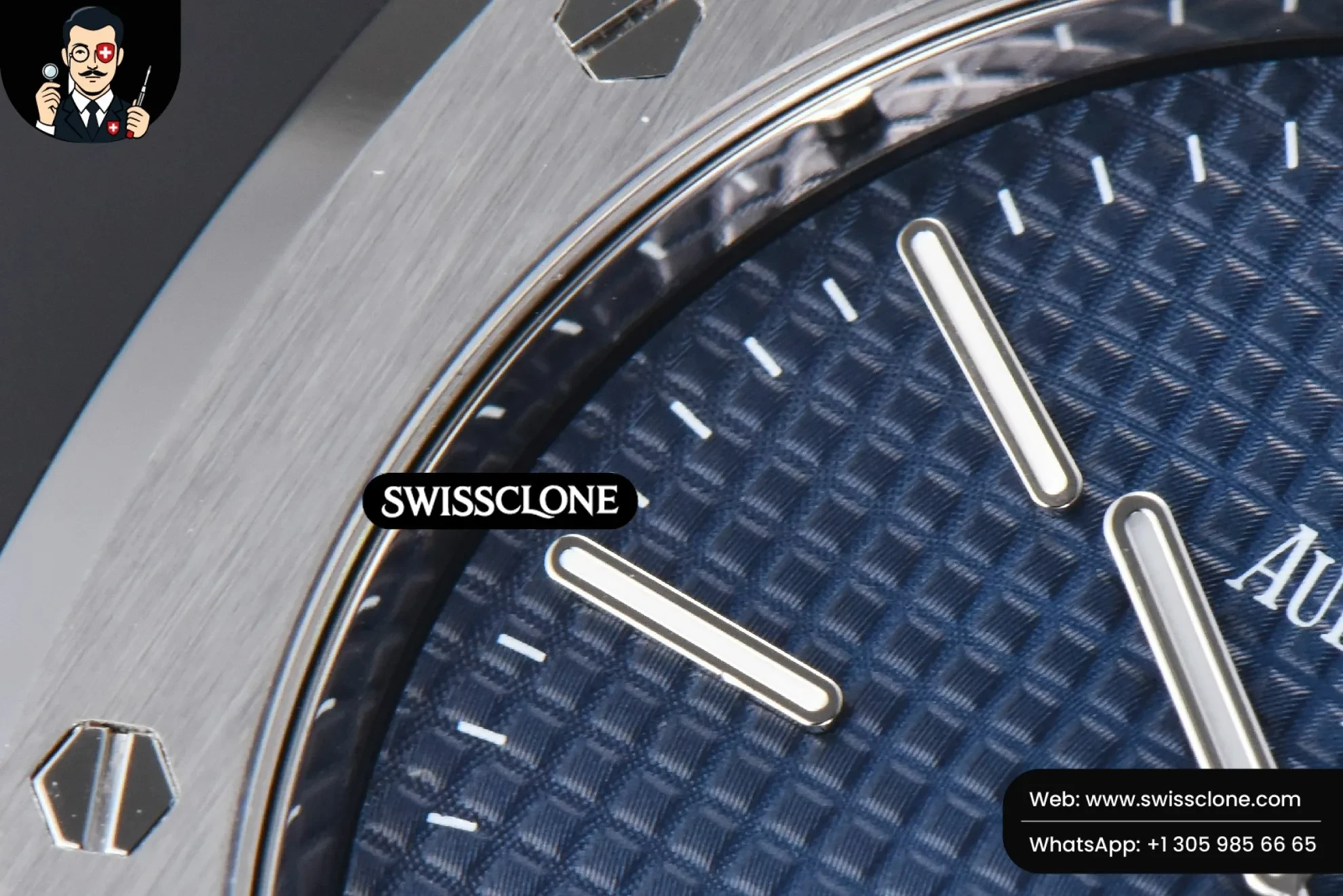 Audemars Piguet Royal Oak 39mm 16202 “50th Anniversary” Blue Textured Dial 1:1 Super Clone Det - Lateral Case Thickness Profile