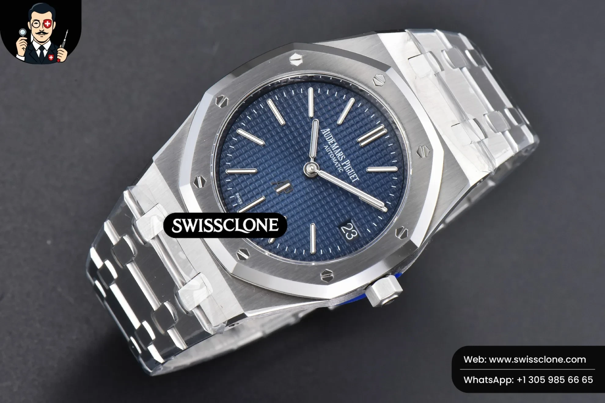 Audemars Piguet Royal Oak 39mm 16202 “50th Anniversary” Blue Textured Dial 1:1 Super Clone Det - Bezel & Case Profile