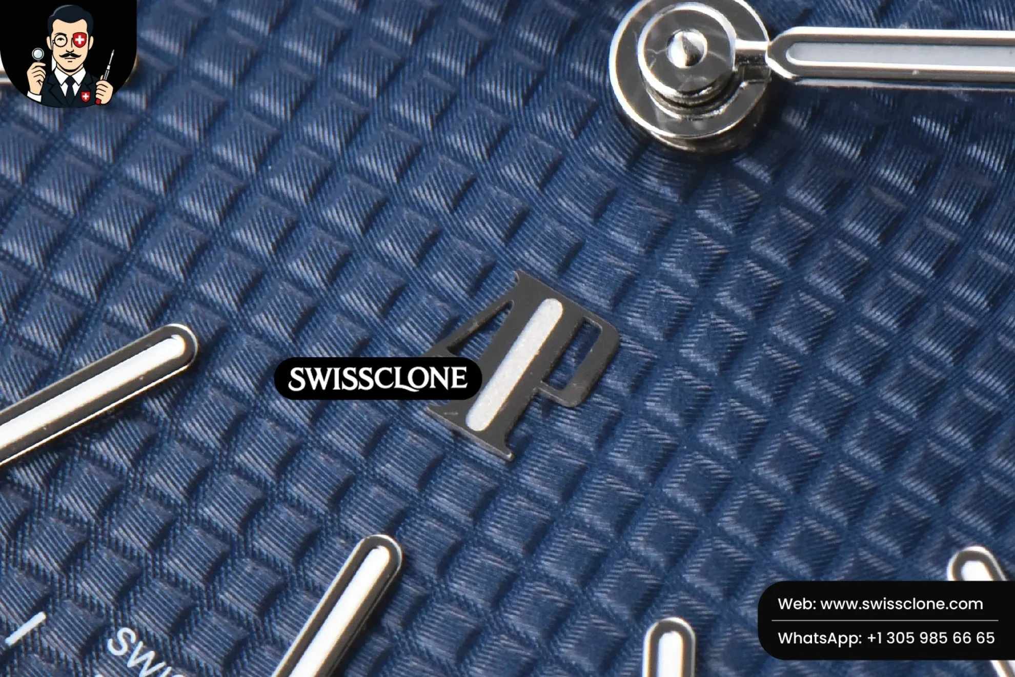 Audemars Piguet Royal Oak 39mm 16202 “50th Anniversary” Blue Textured Dial 1:1 Super Clone Det - On-Wrist Presence View