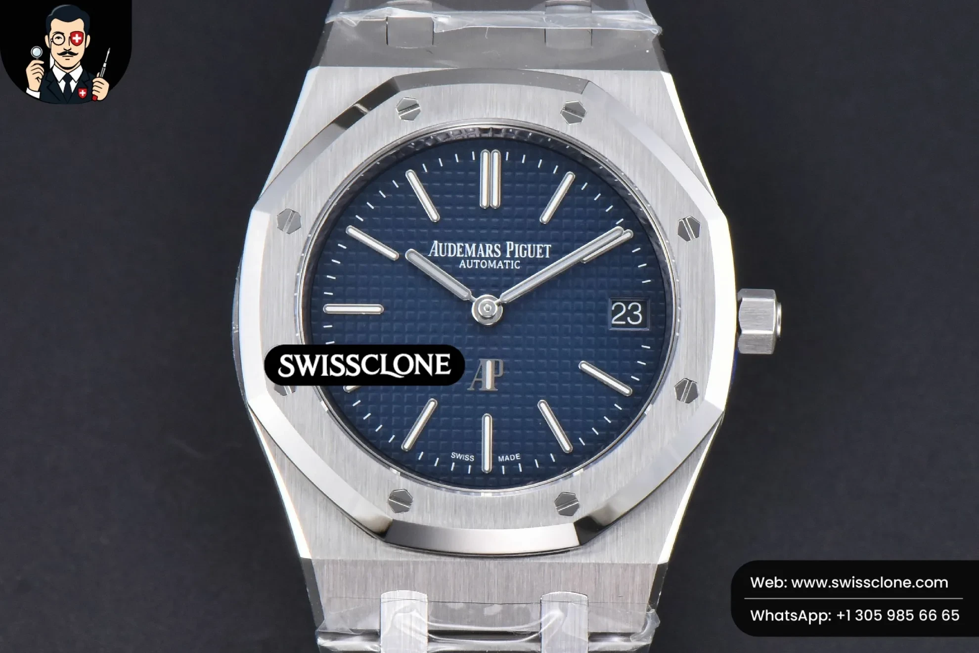 Audemars Piguet Royal Oak 39mm 16202 “50th Anniversary” Blue Textured Dial