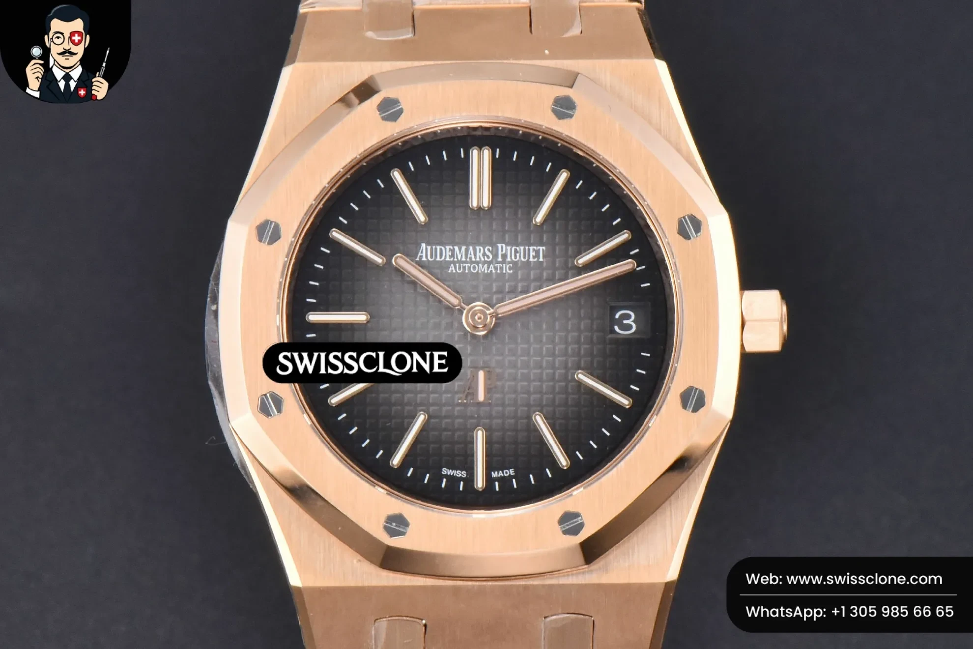 Audemars Piguet Royal Oak 39mm 16202 “50th Anniversary” Gray Textured Dial