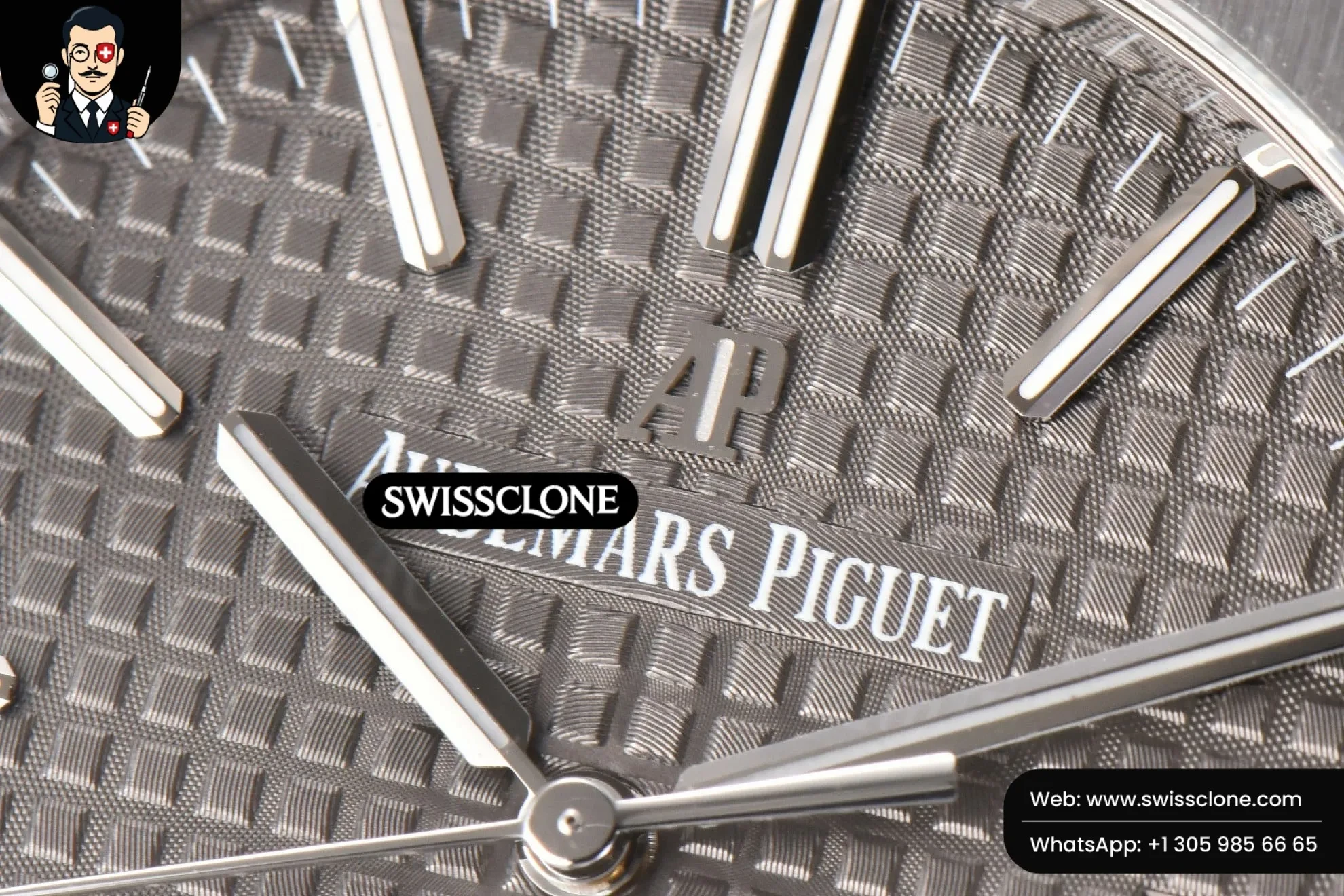 Audemars Piguet Royal Oak 41mm 15400 Gray Textured Dial 1:1 Super Clone - Clasp & Bracelet Finishing