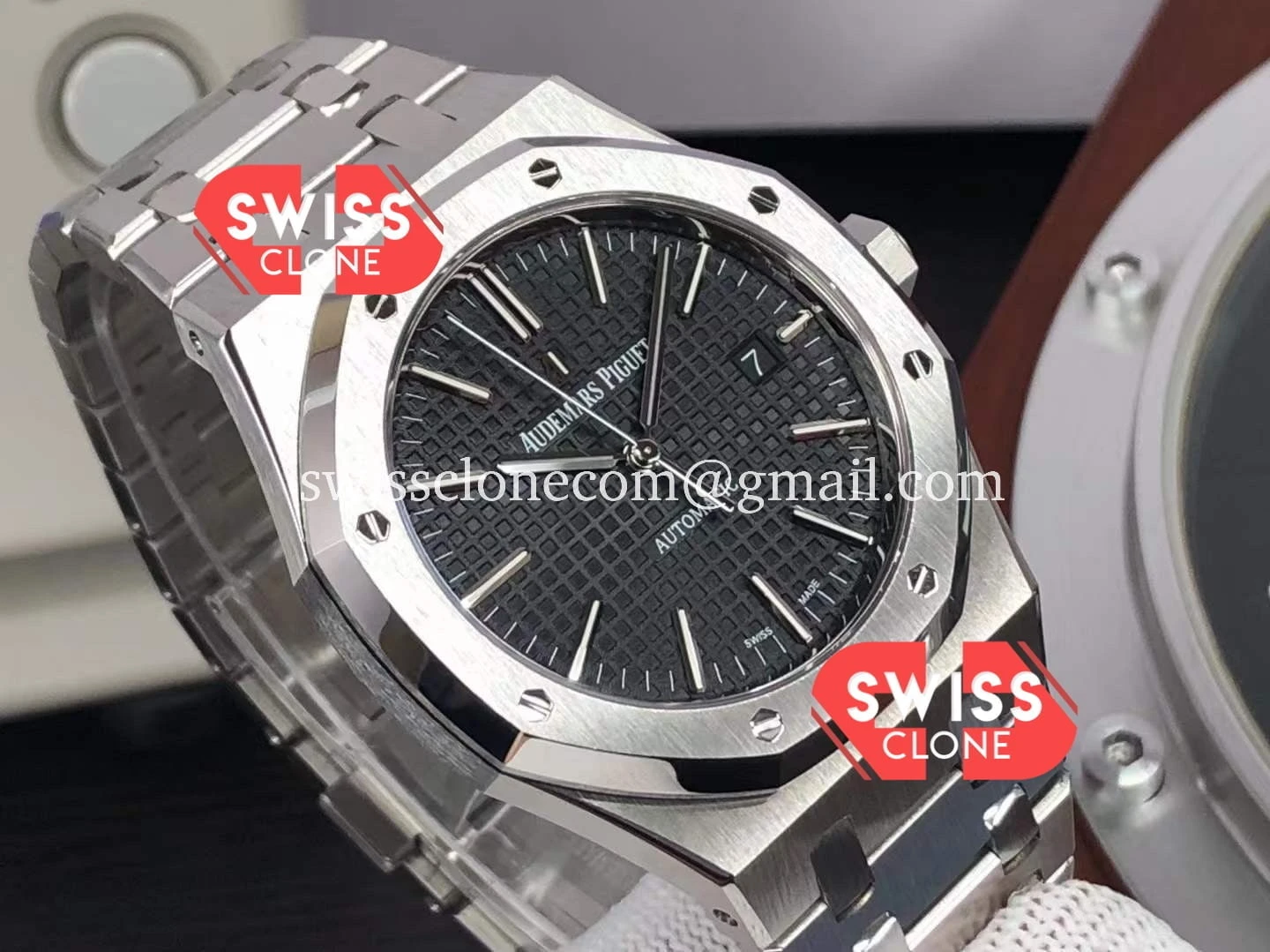 Audemars Piguet Royal Oak 41MM Black Dial 904L 1:1 Super Clone - Bezel & Case Profile