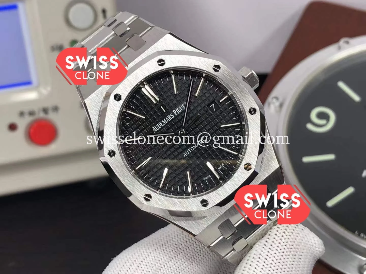 Audemars Piguet Royal Oak 41MM Black Dial 904L 1:1 Super Clone - Dial Macro Close-Up