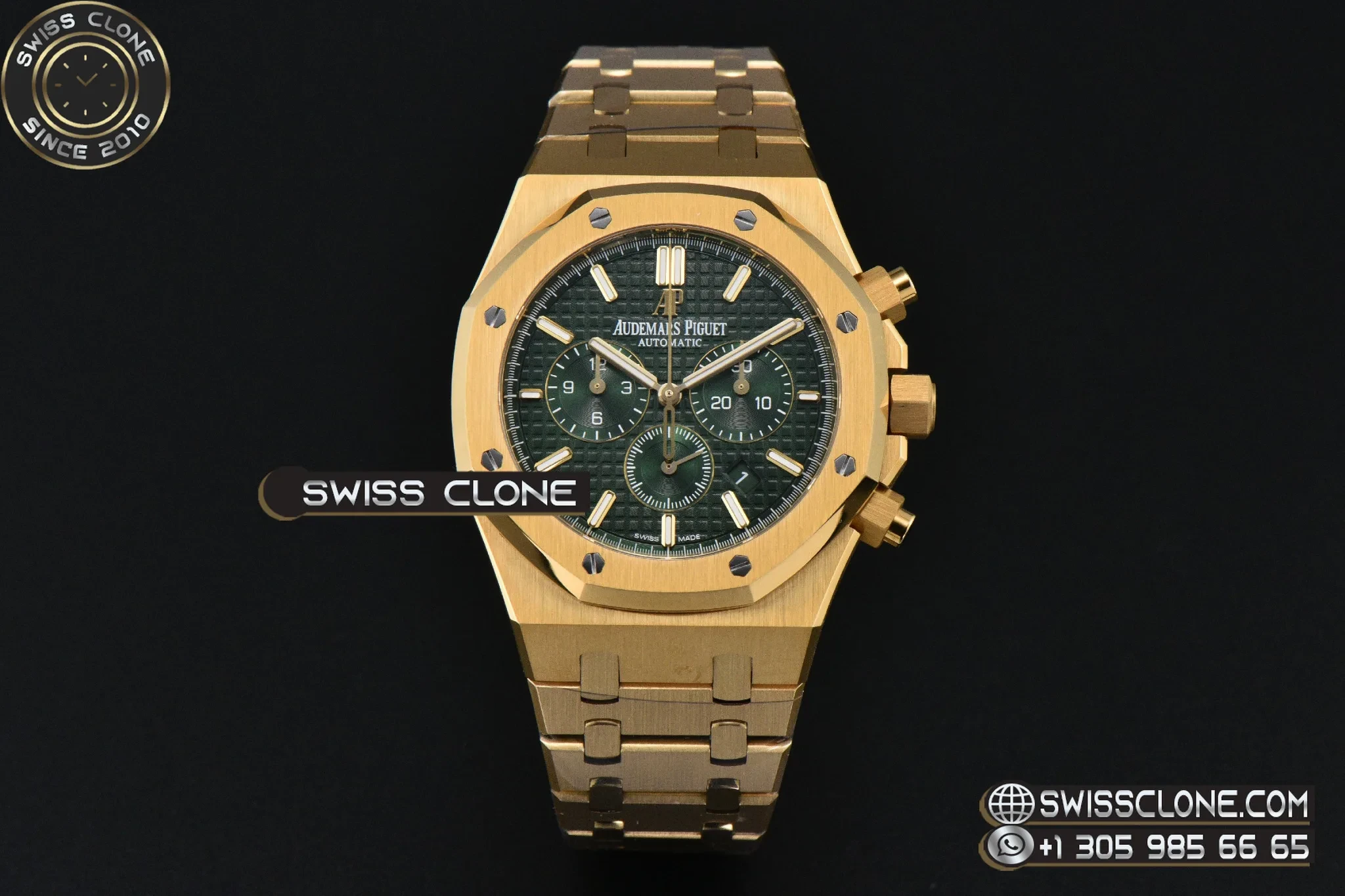 Audemars Piguet Royal Oak Chrono 26331 41mm Green Checkered Dial