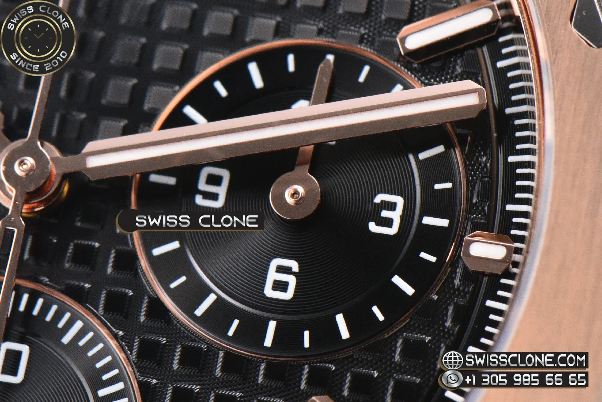 Audemars Piguet Royal Oak Chronograph 26240 41mm Black Checkered Dial Black Subdial Black Leather SH4401 1:1 Super Clone - On-Wrist Presence View
